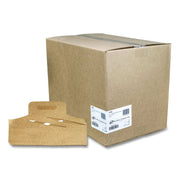 4-Corner Pop-Up Food And Drink Trays, 4 Compartments, 8 X 10.25 X 8, Brown, 250/Carton