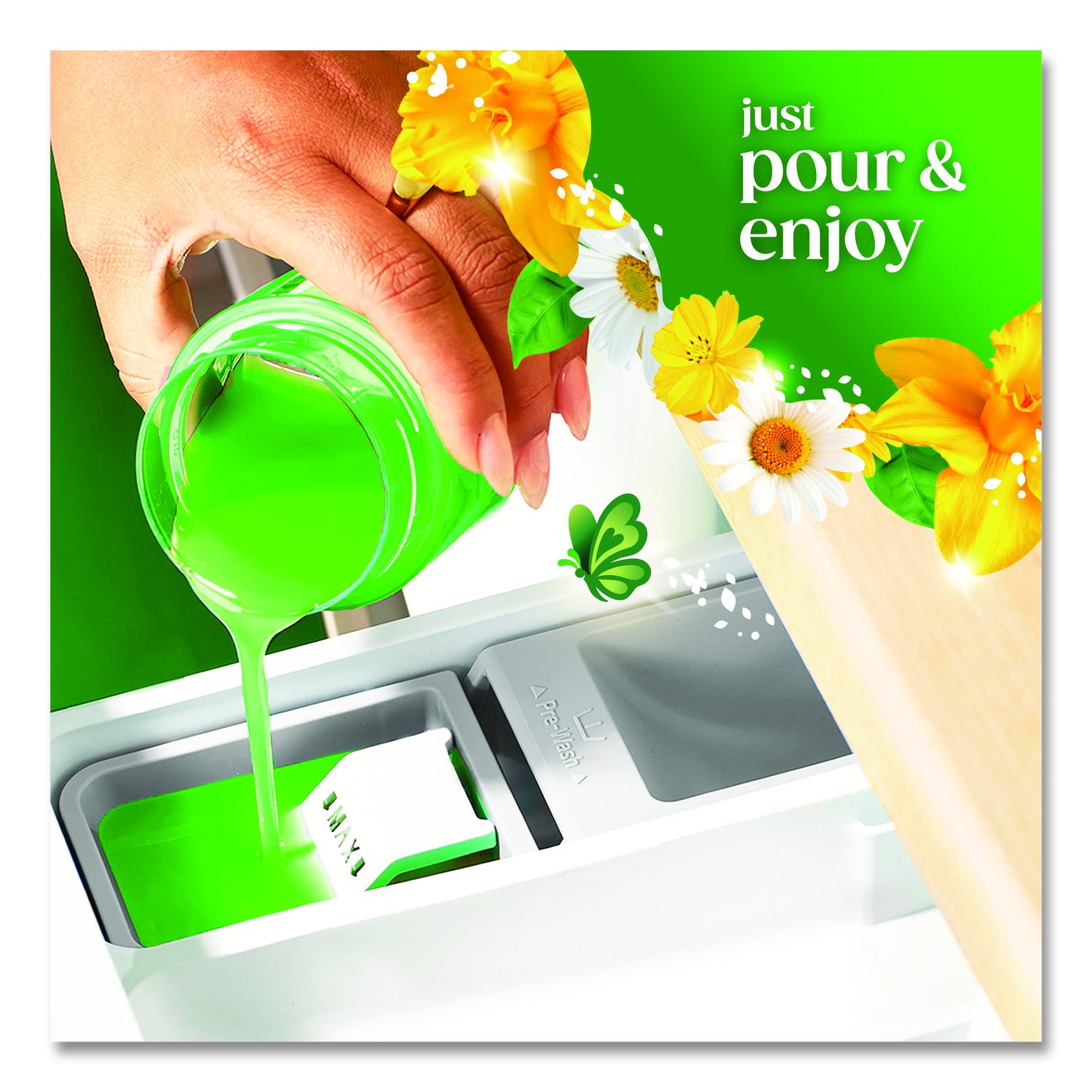 Liquid Laundry Detergent, Gain Original Scent, 41 Oz Bottle, 6/Carton