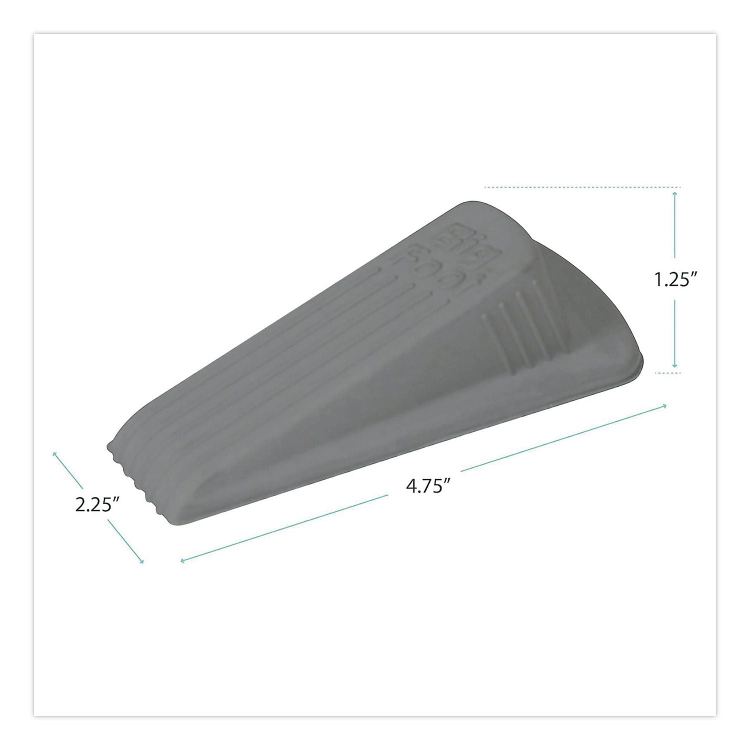 Big Foot Doorstop, Gray, 12/Carton