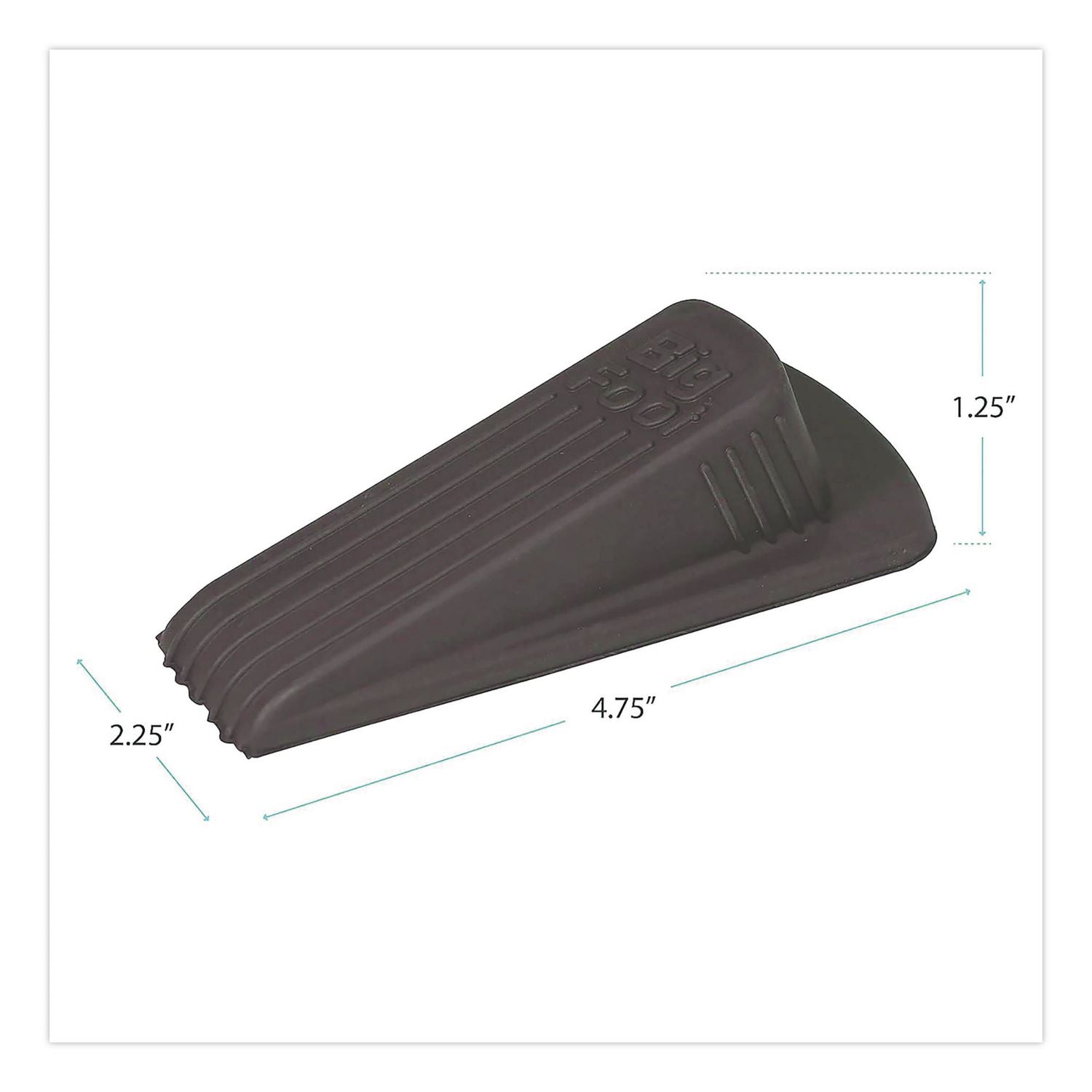 Big Foot Doorstop, Brown, Bulk Pack, 12/Carton