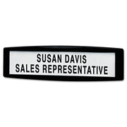 9" Width x 2.5" Height x 0.7" Depth - Rectangular Shape - Wall Mountable - Tackable, Replaceable, Recyclable, Repositionable - Outdoor - Plastic, Steel - Dark Graphite - 1 Each