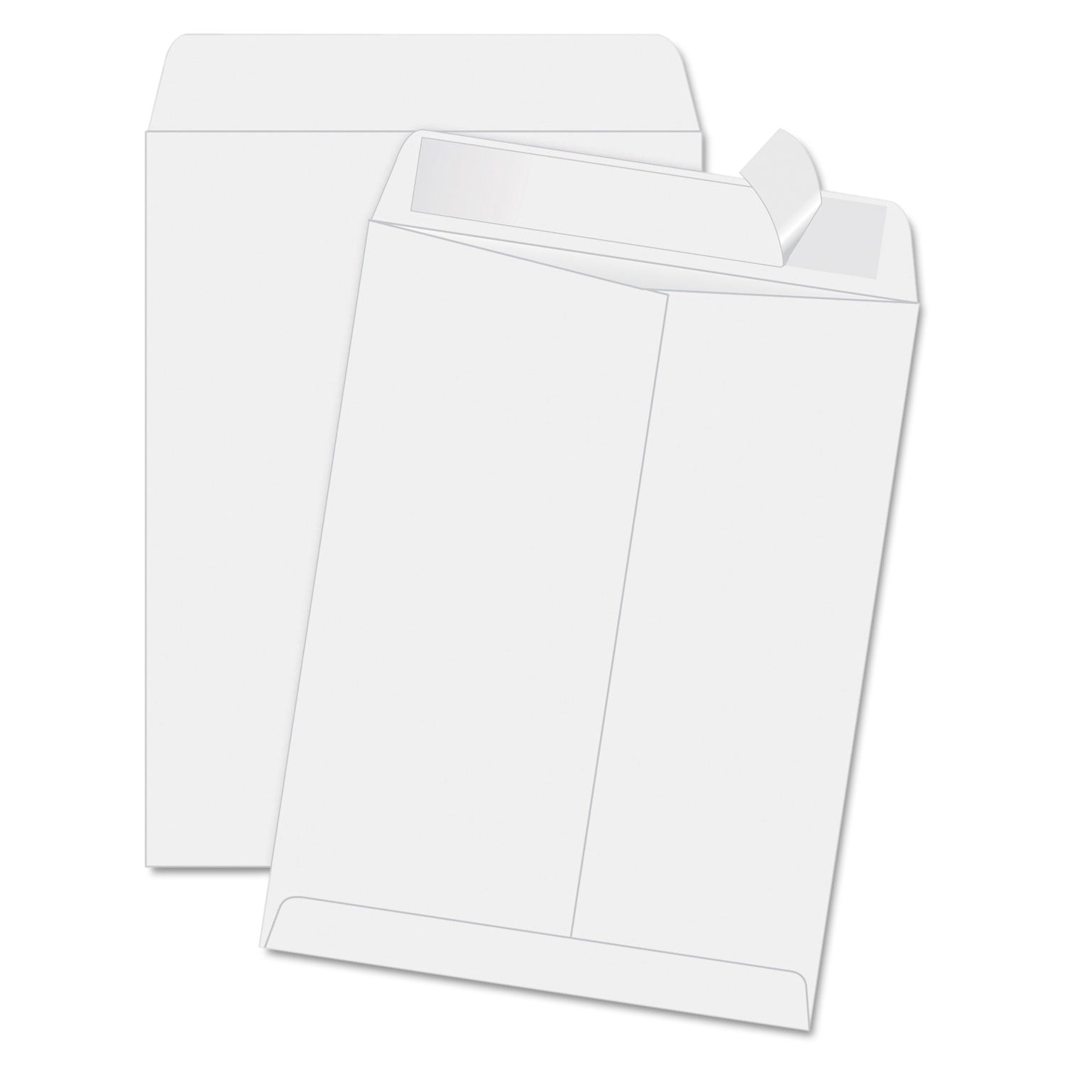 Catalog - 11 1/2" Width x 14 1/2" Length - 28 lb - Peel & Seal - White - Wove - 100 / Box