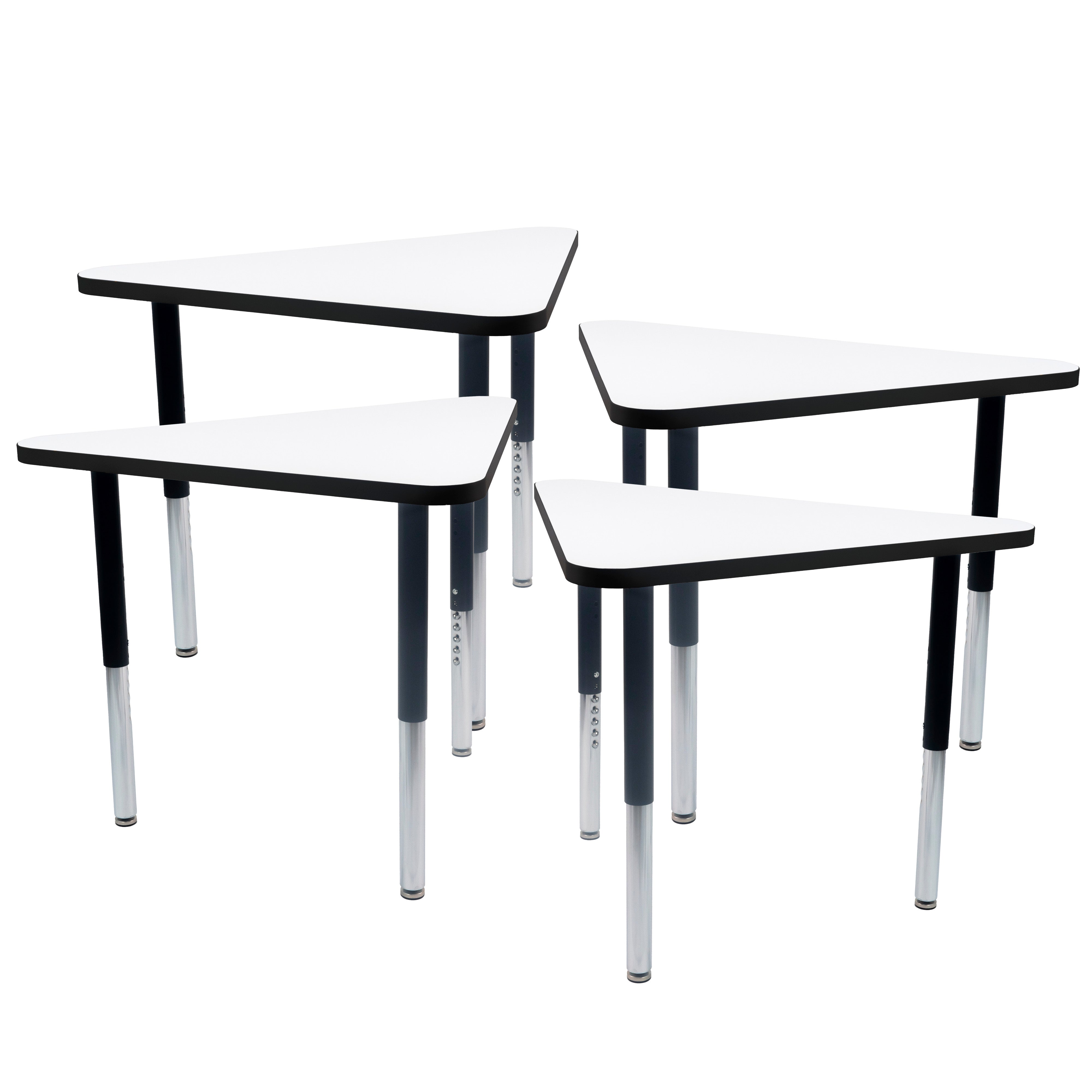TF Triangle 30x41 Super Leg HPL 4pk / Dry Erase-Black