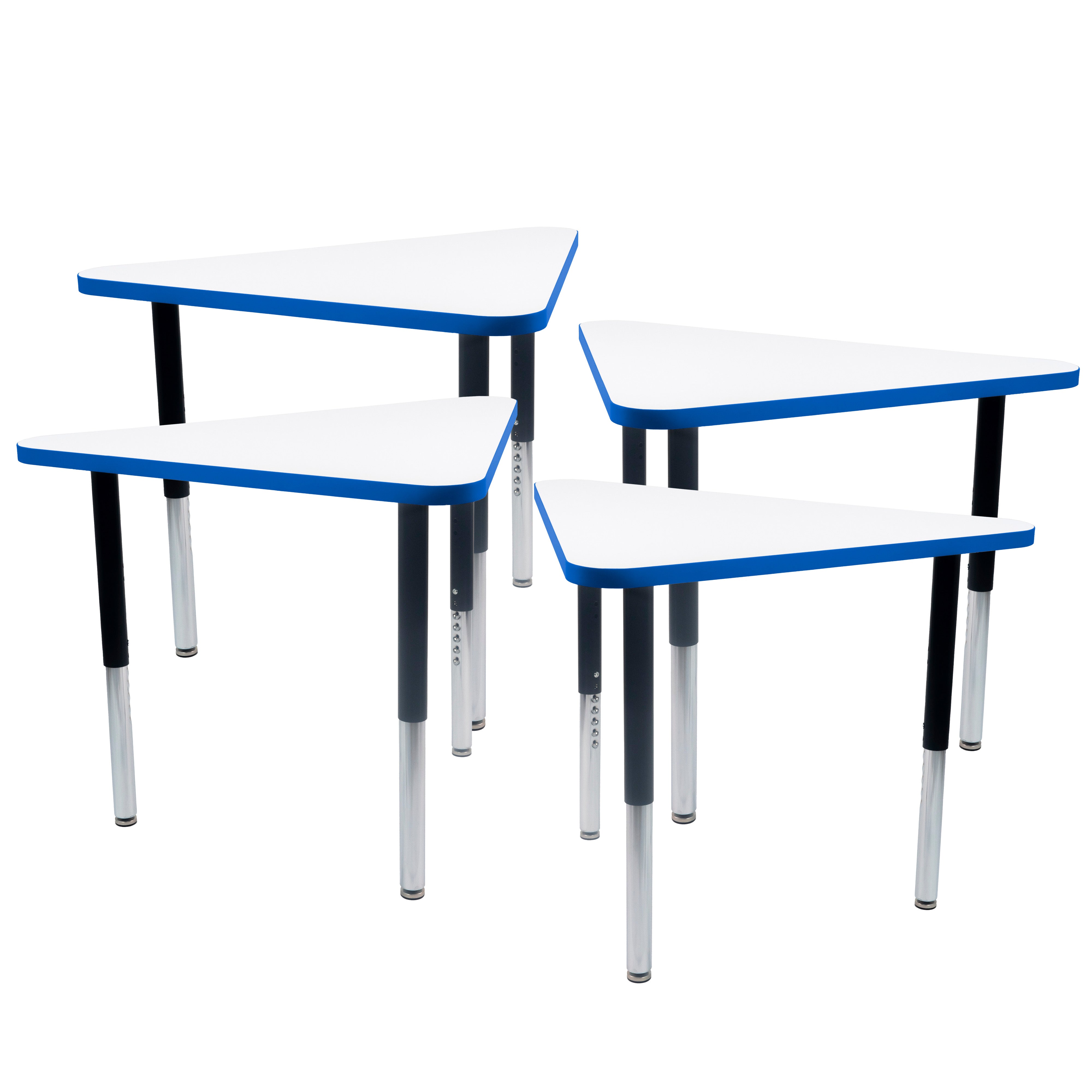 TF Triangle 30x41 Super Leg HPL 4pk / Dry Erase-Blue
