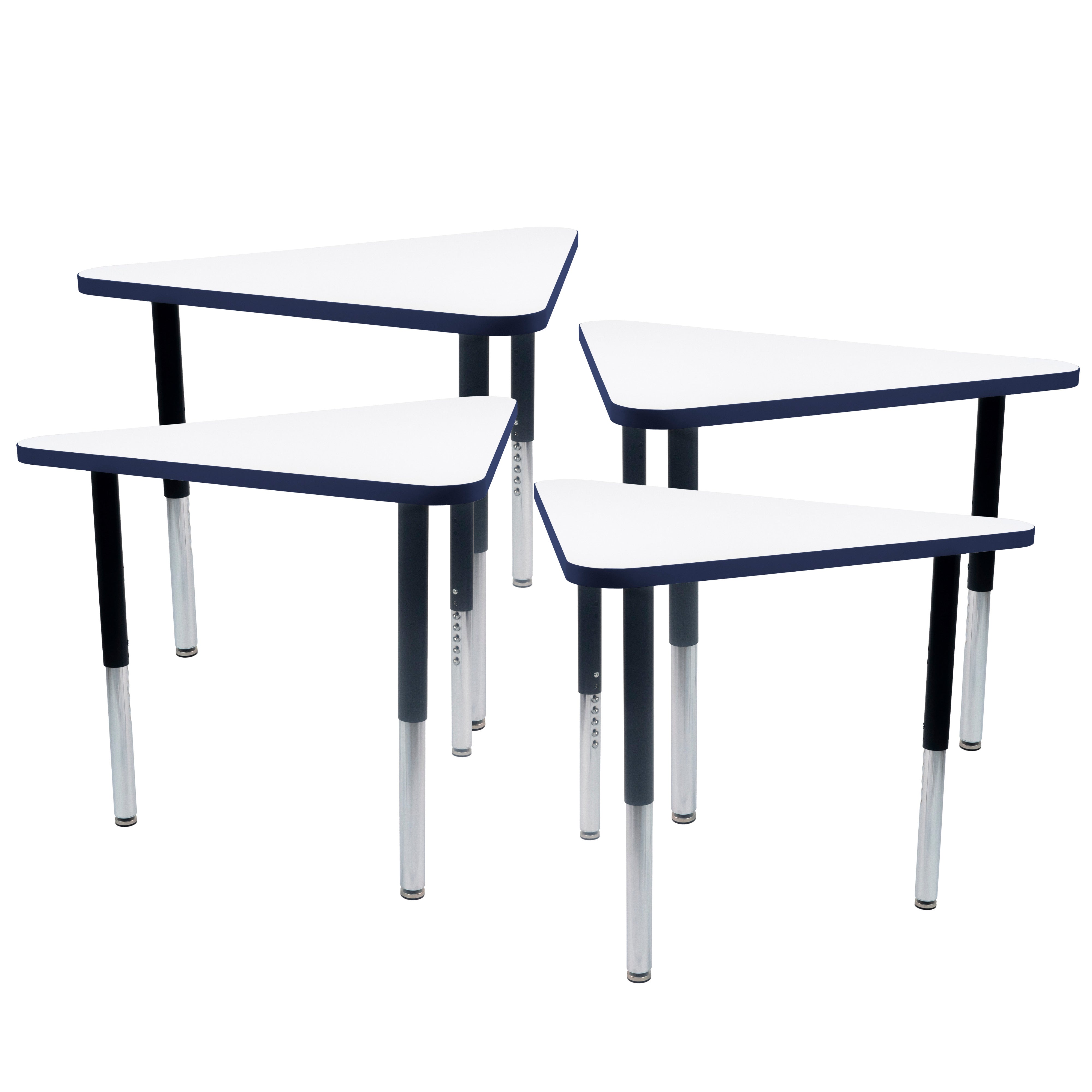 TF Triangle 30x41 Super Leg HPL 4pk / Dry Erase-Navy
