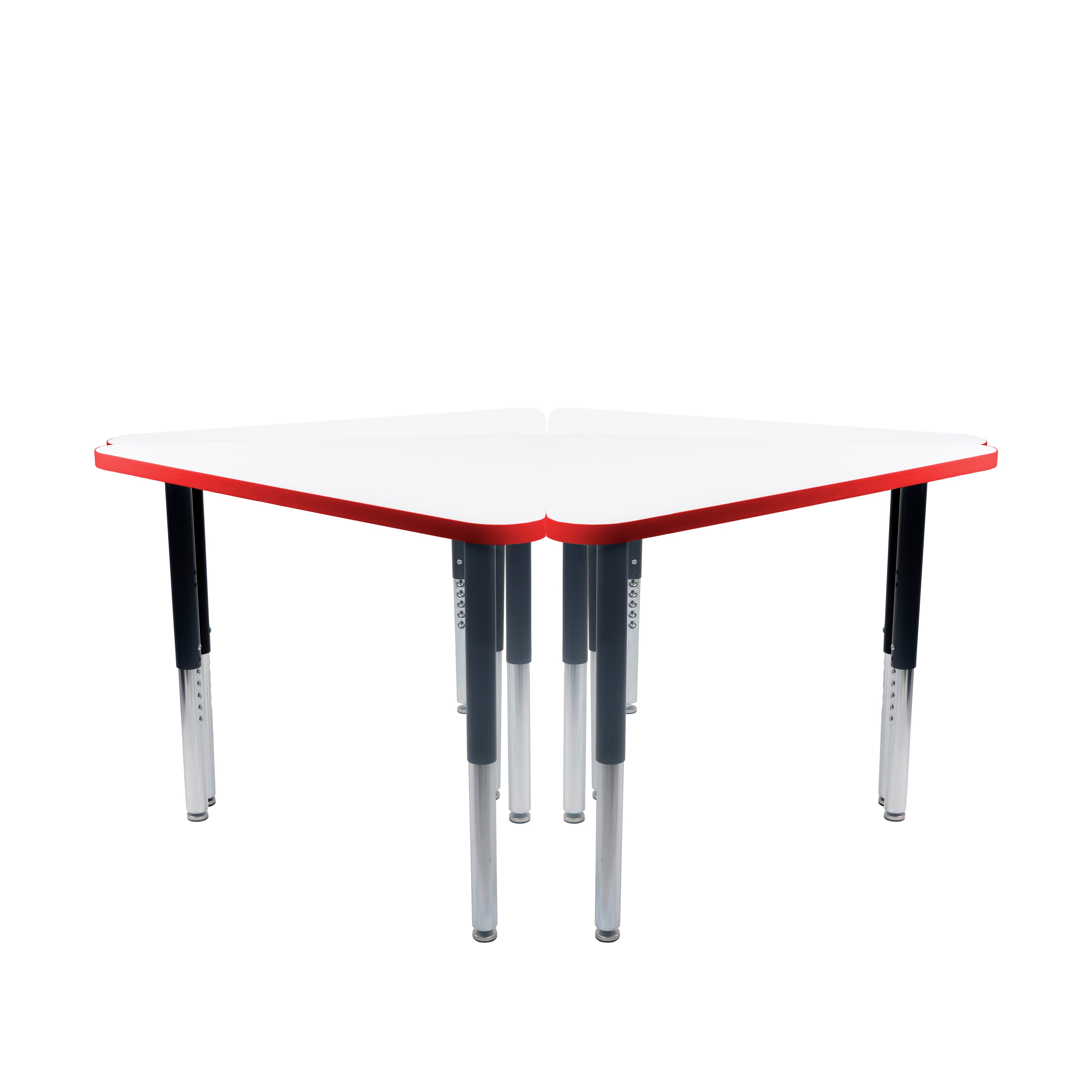TF Triangle 30x41 Super Leg HPL 4pk / Dry Erase-Red