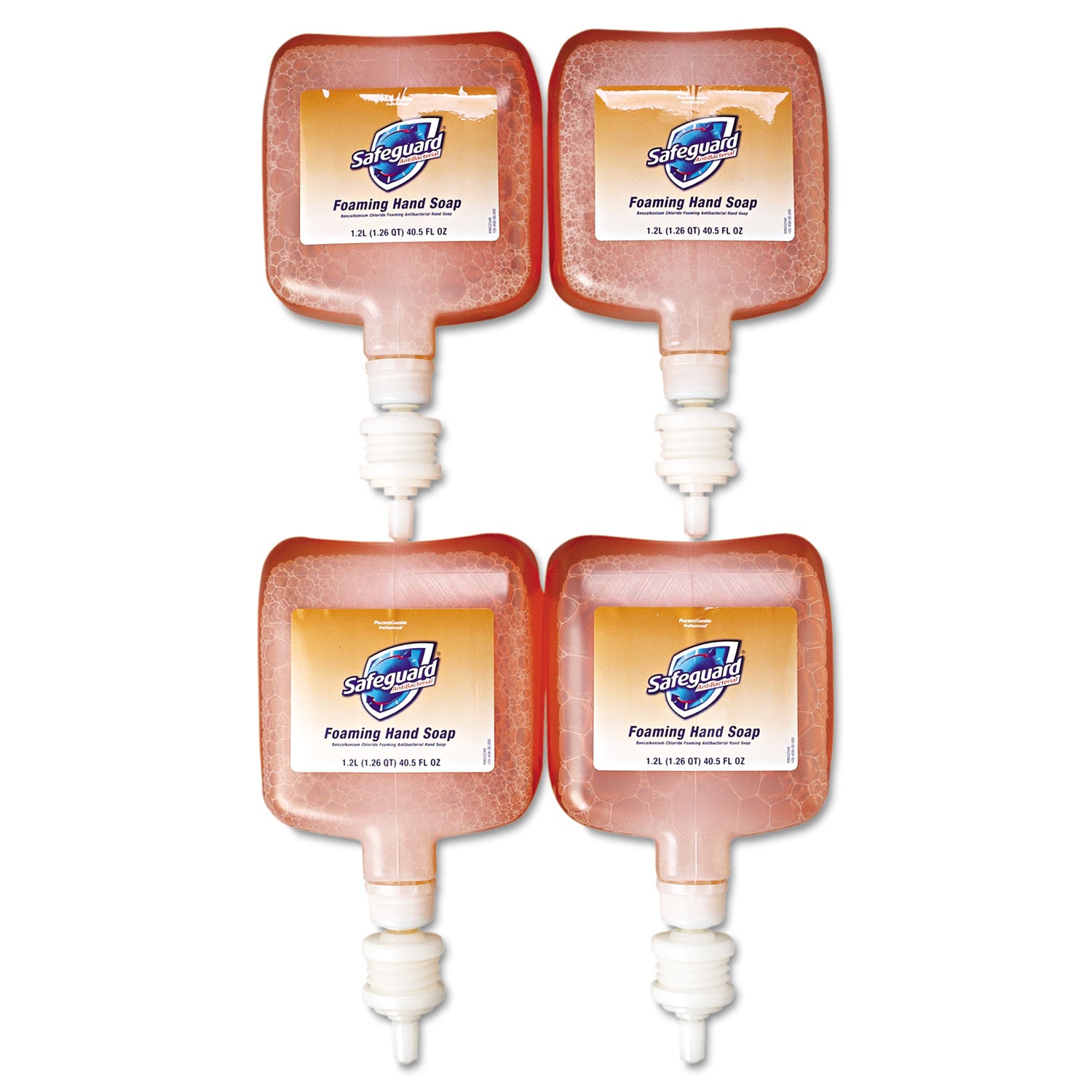 Antibacterial Foam Hand Soap Refill, Pleasant Scent, 1,200 mL, 4/Carton