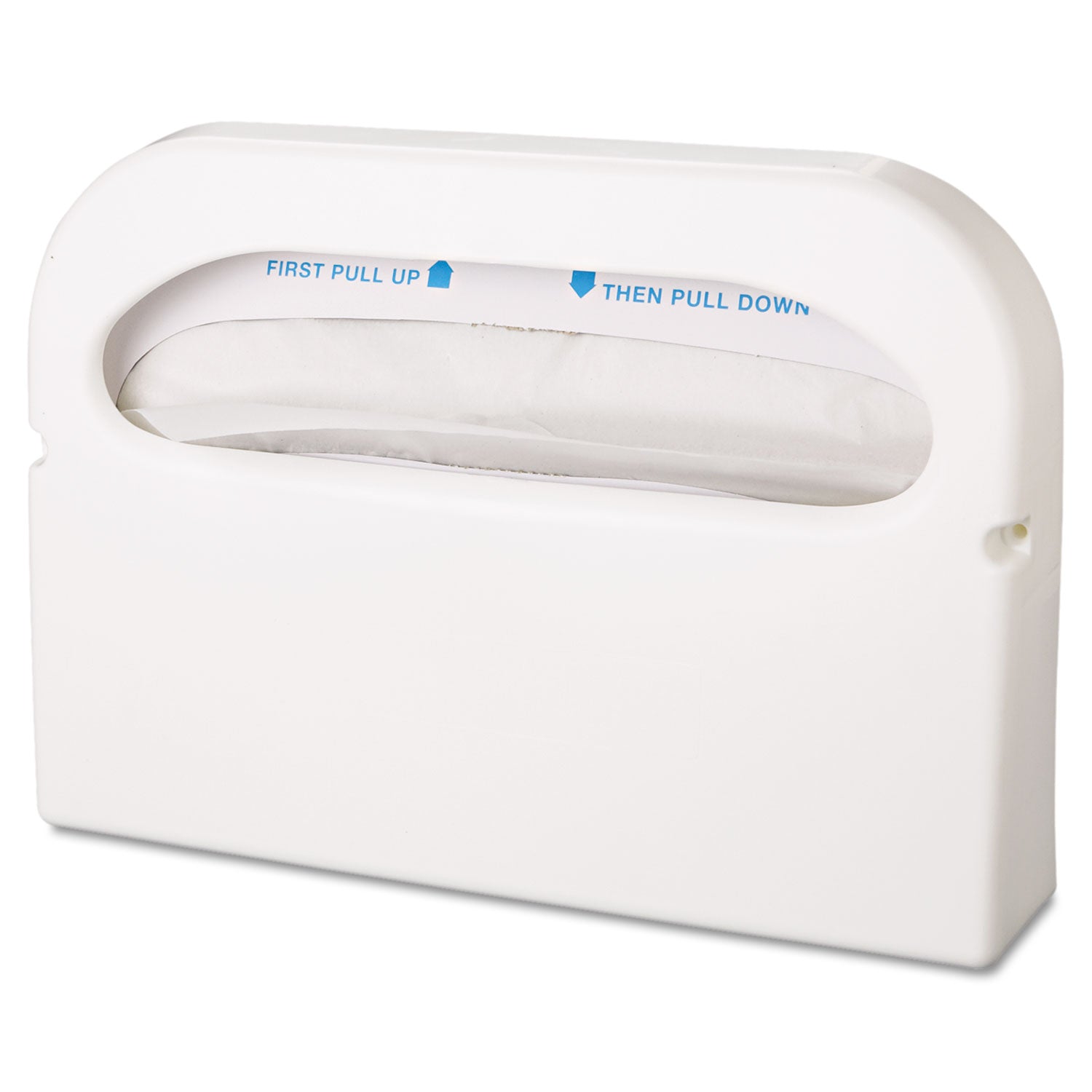 Half-fold - 250 x Toilet Seat Cover Half-fold - Plastic - White - Durable, Tear Resistant - 2 / Pair
