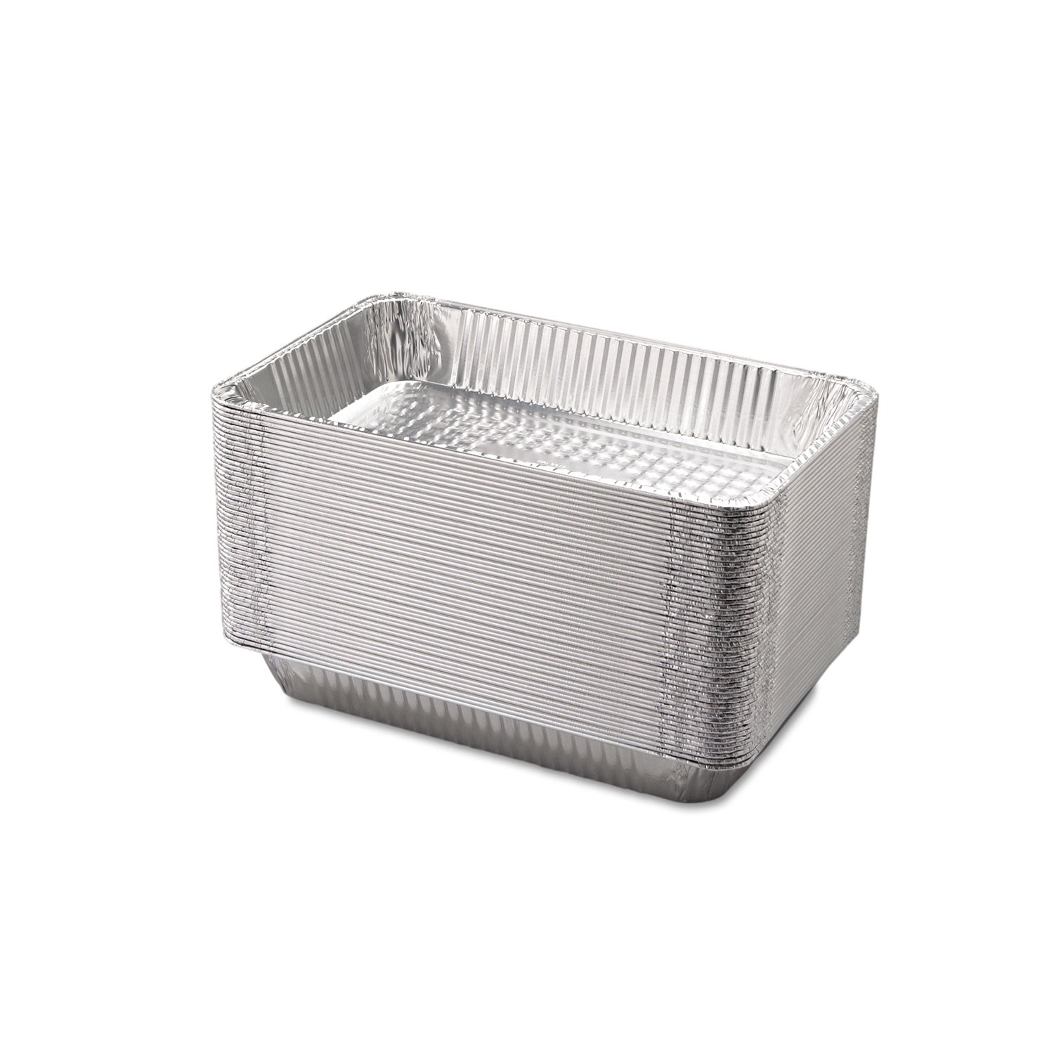 Aluminum Steam Table Pans, Full-Size Deep, 65 Gauge, 3.19" Deep, 12.19 x 20.75, 50/Carton