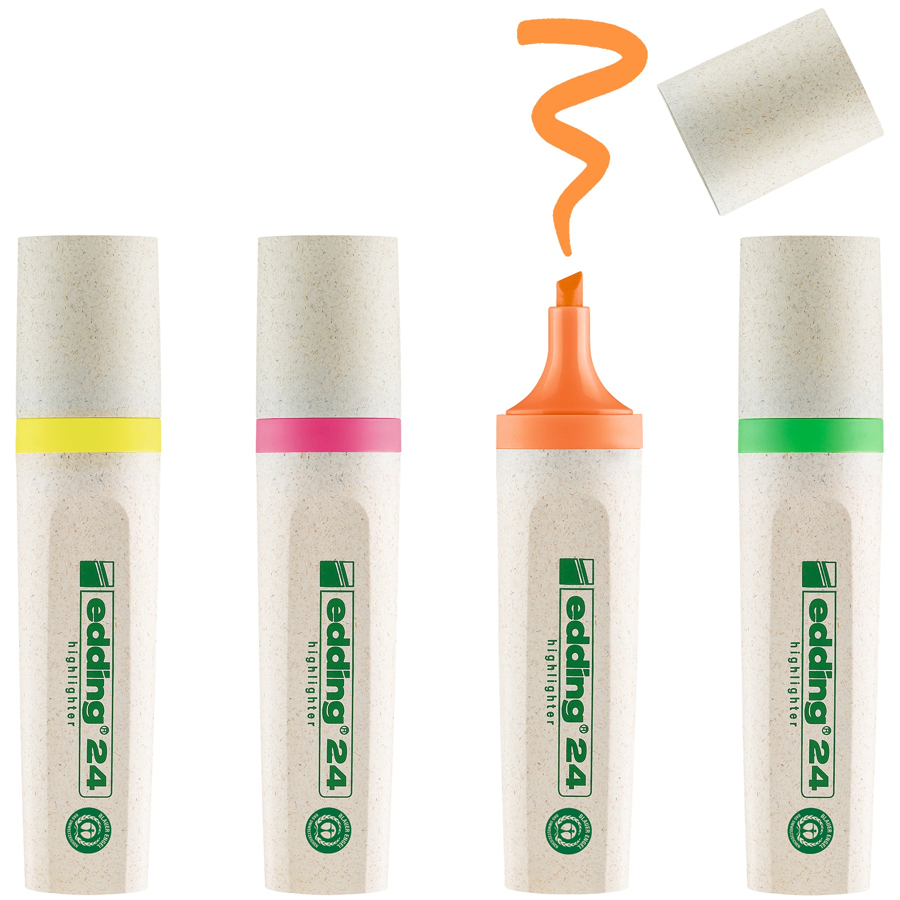 edding 24 EcoLine Highlighter - Set of 4 - Assorted