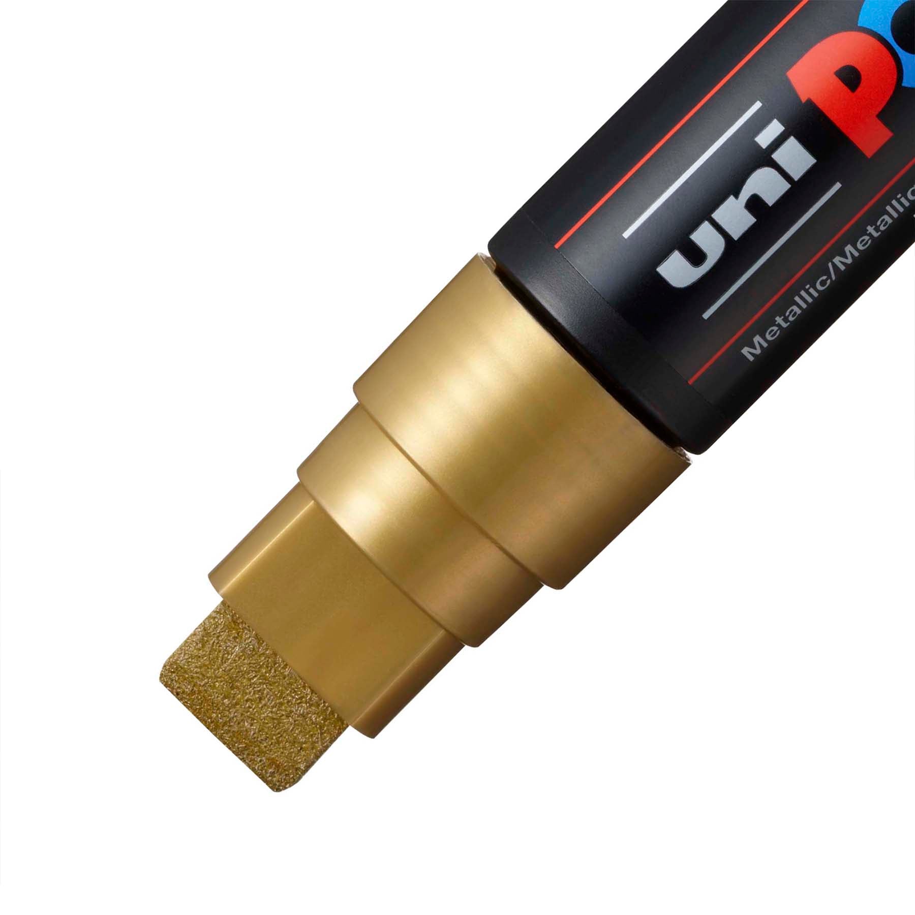 uni® POSCA PC-17K Water-Based Paint Markers, Extra Broad Tip (15mm), Gold