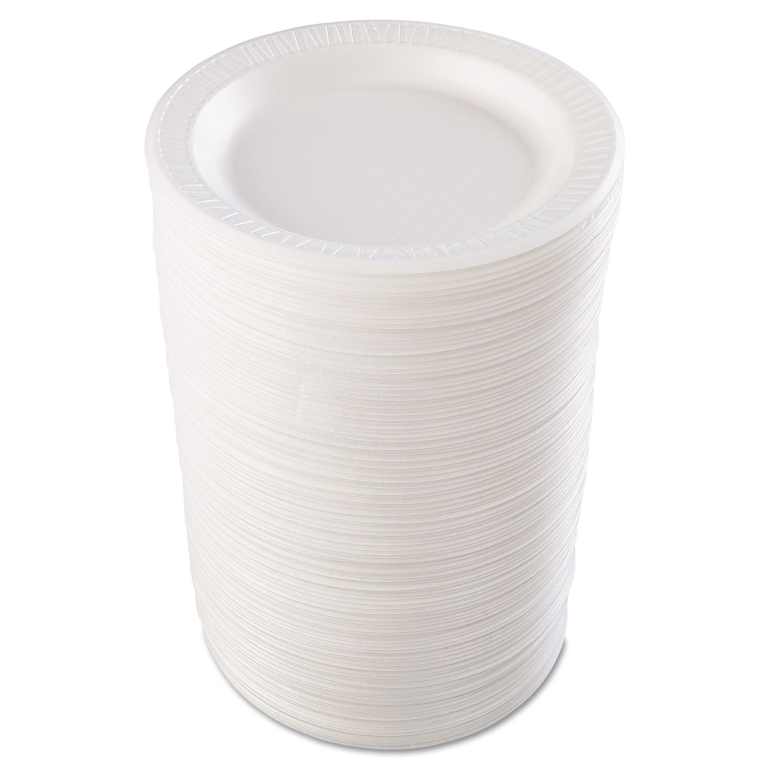 Dart Quiet Classic 9" Laminated Foam Plates - Serving - 9" Diameter - White - Foam Body - 125 / Pack