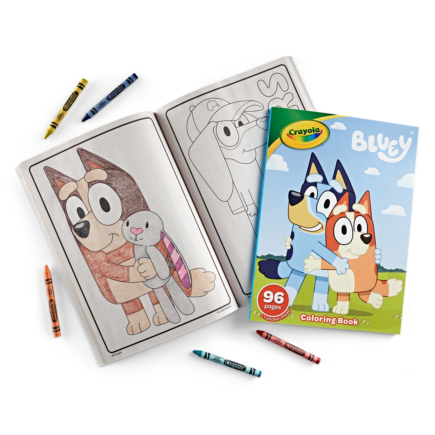 Coloring Book, 96 Pages, Bluey