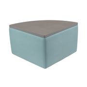 UPH Ottoman Table Top Pie 18H / 145 Blue Print - Cosmic Strandz-Graphite