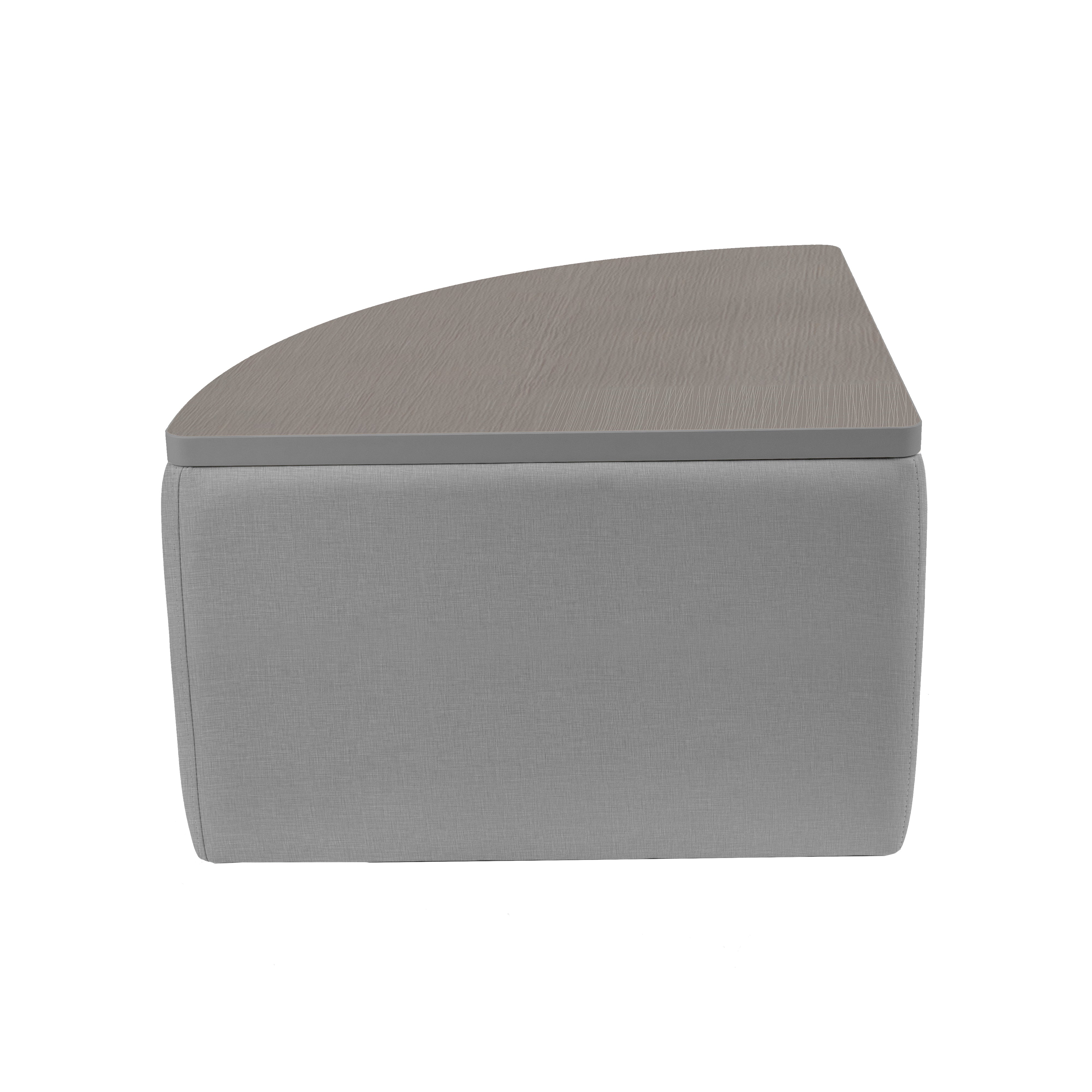 UPH Ottoman Table Top Pie 18H / 162 Gray Print - Cosmic Strandz-Graphite
