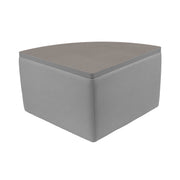 UPH Ottoman Table Top Pie 18H / 162 Gray Print - Cosmic Strandz-Graphite