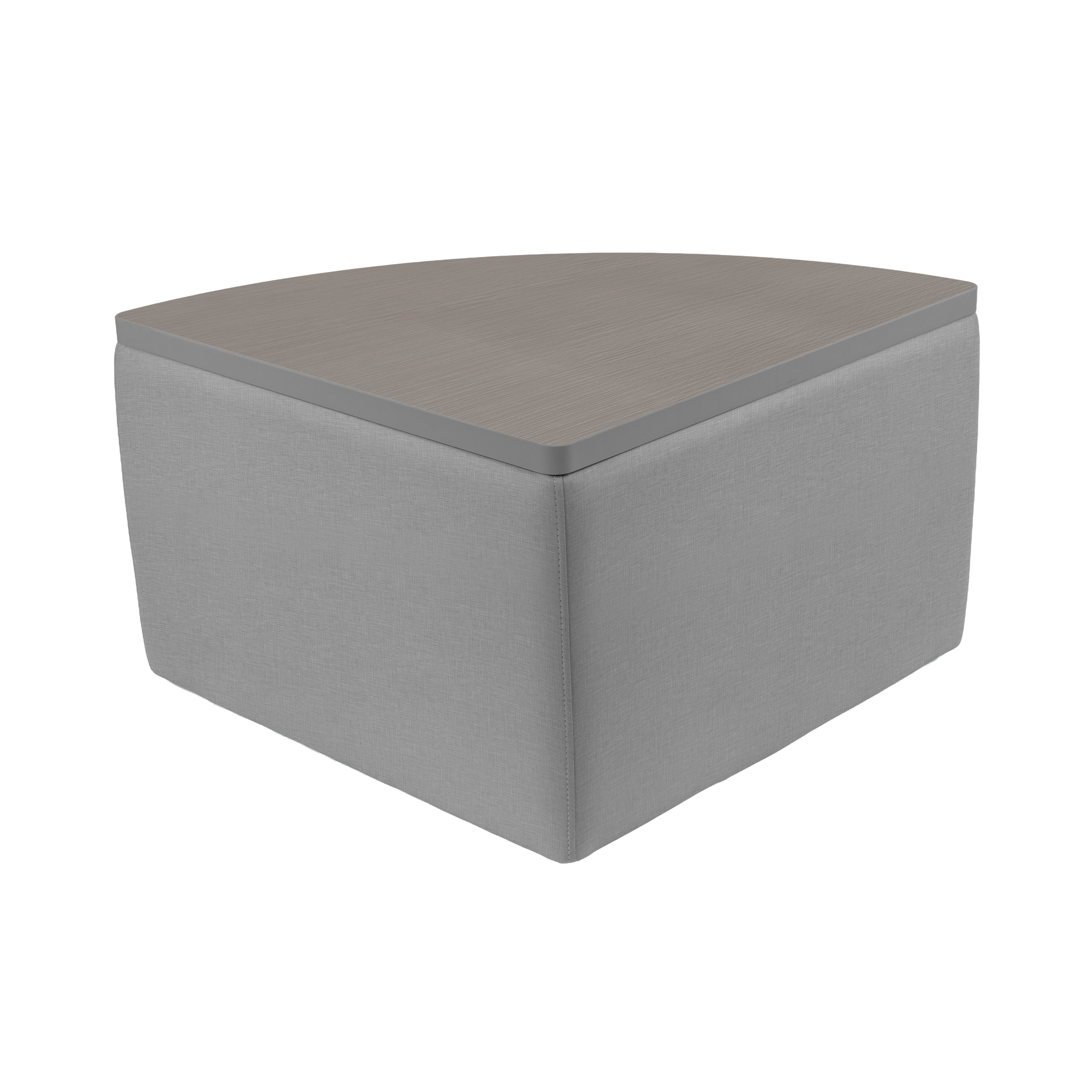 UPH Ottoman Table Top Pie 18H / 162 Gray Print - Cosmic Strandz-Graphite
