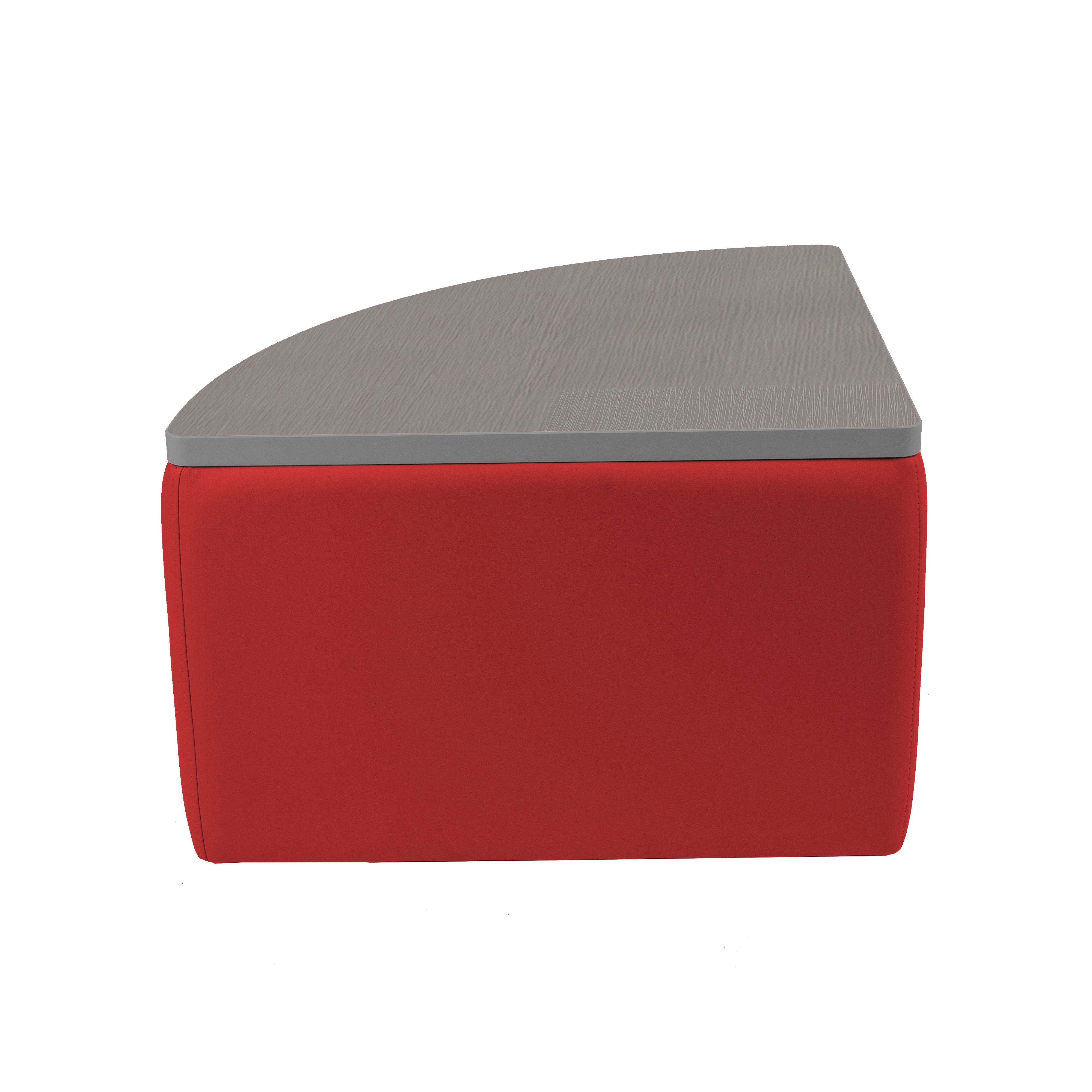 UPH Ottoman Table Top Pie 18H / 186 Red - Cosmic Strandz-Graphite