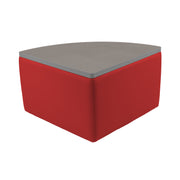 UPH Ottoman Table Top Pie 18H / 186 Red - Cosmic Strandz-Graphite