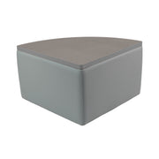 UPH Ottoman Table Top Pie 18H / Gray - Cosmic Strandz-Graphite