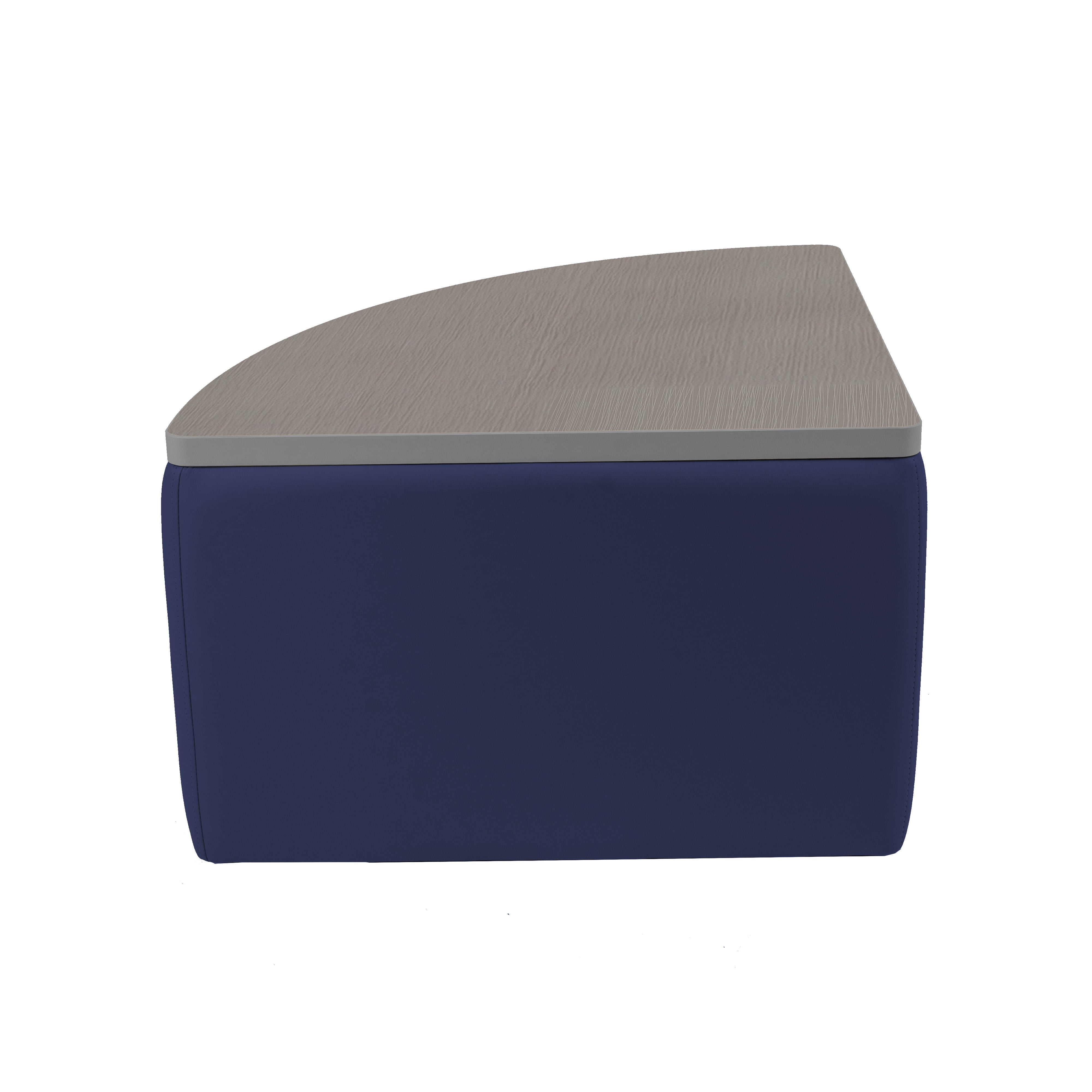 UPH Ottoman Table Top Pie 18H / Navy - Cosmic Strandz-Graphite