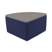 UPH Ottoman Table Top Pie 18H / Navy - Cosmic Strandz-Graphite