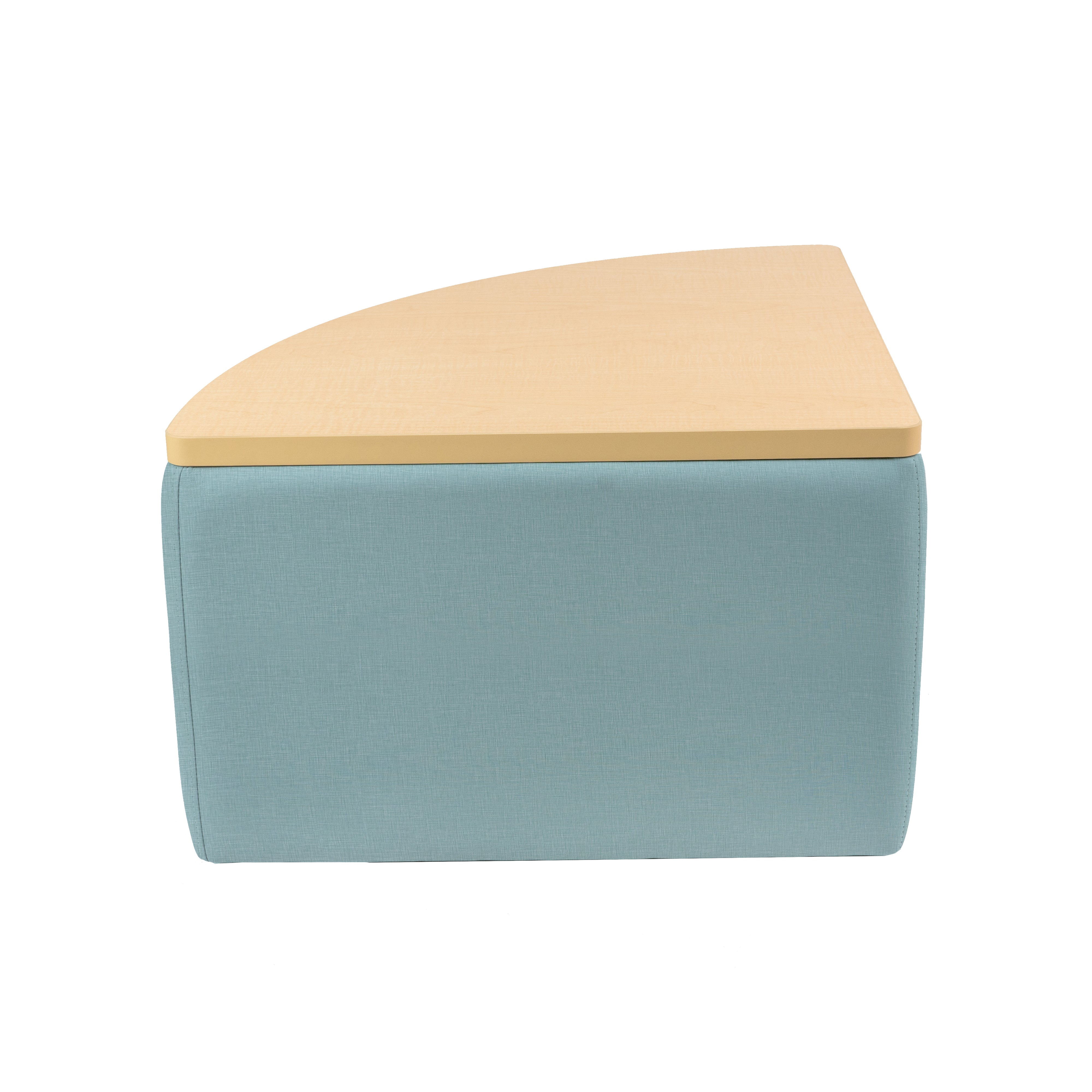 UPH Ottoman Table Top Pie 18H / 145 Blue Print - Maple-Maple