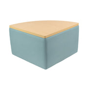 UPH Ottoman Table Top Pie 18H / 145 Blue Print - Maple-Maple