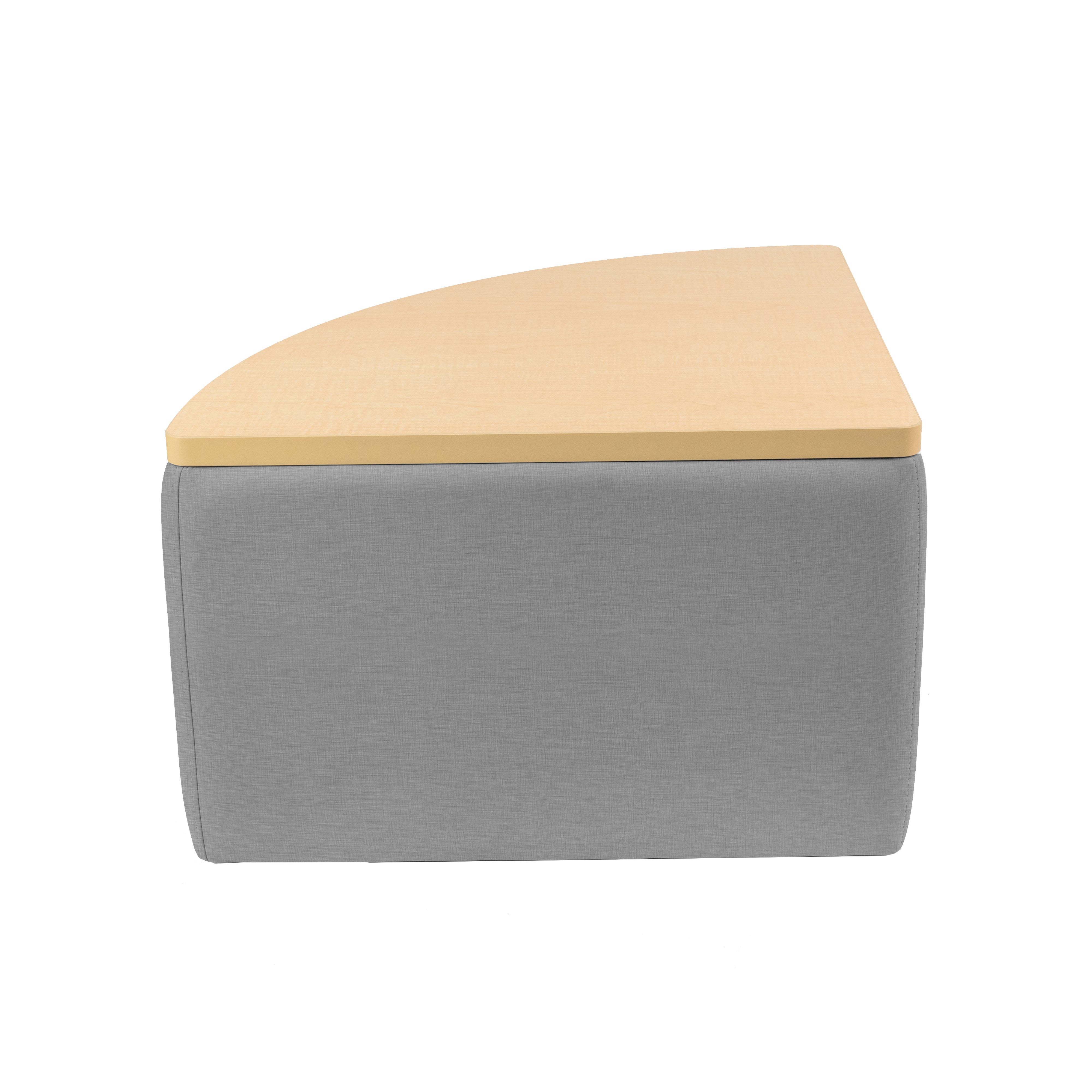 UPH Ottoman Table Top Pie 18H / 162 Gray Print - Maple-Maple