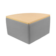 UPH Ottoman Table Top Pie 18H / 162 Gray Print - Maple-Maple