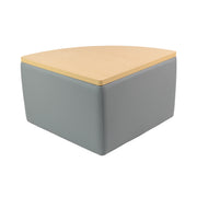 UPH Ottoman Table Top Pie 18H / Gray - Maple-Maple