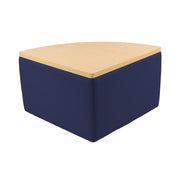 UPH Ottoman Table Top Pie 18H / Navy - Maple-Maple