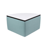 UPH Ottoman Table Top HPL Pie 18H / 145 Blue Print - Dry Erase-Black