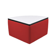 UPH Ottoman Table Top HPL Pie 18H / 186 Red - Dry Erase-Black