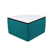 UPH Ottoman Table Top HPL Pie 18H / Teal - Dry Erase-Black
