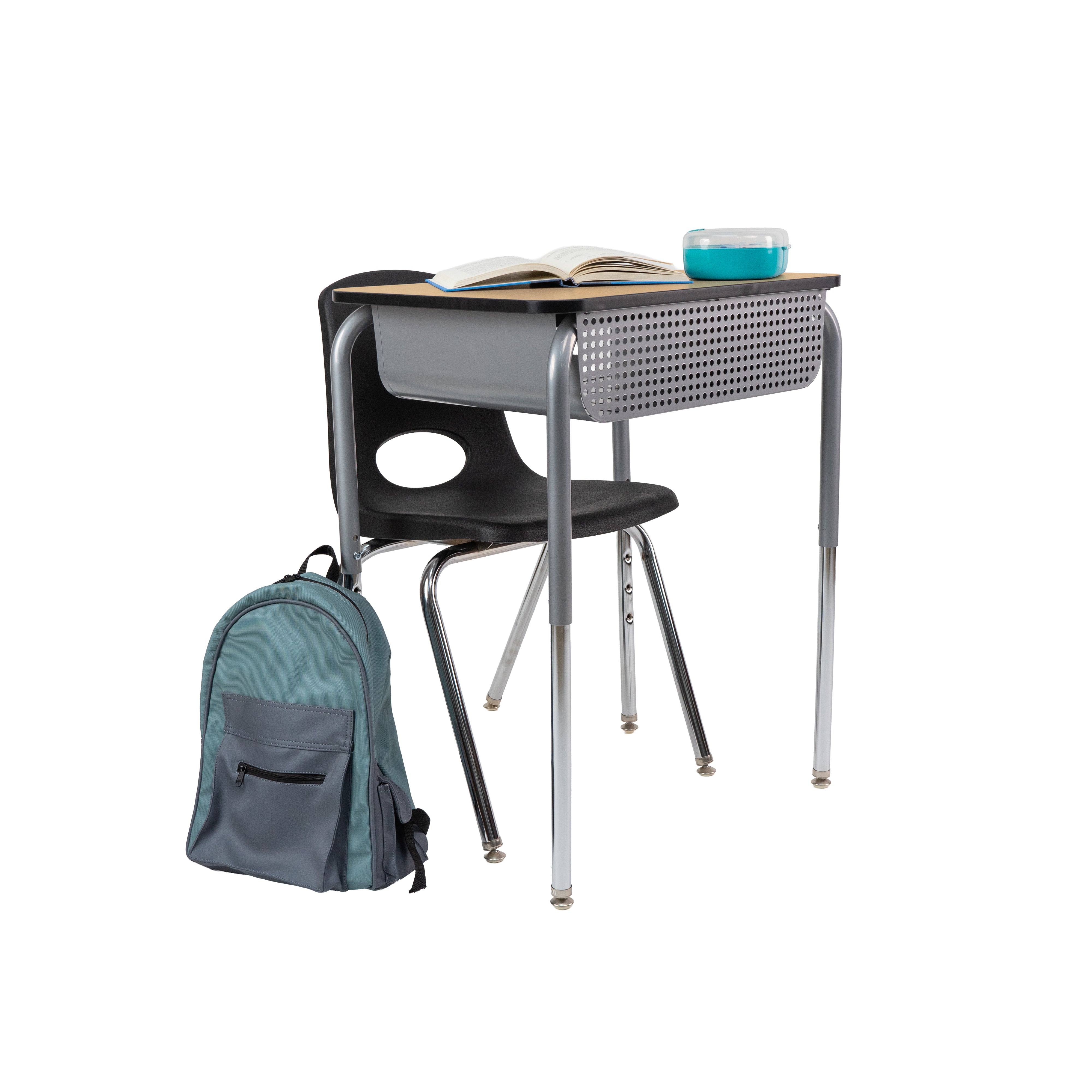 OFD 18x24 Belly Curve MTL Book Box 2pk / Maple-Black-Silver - Silver