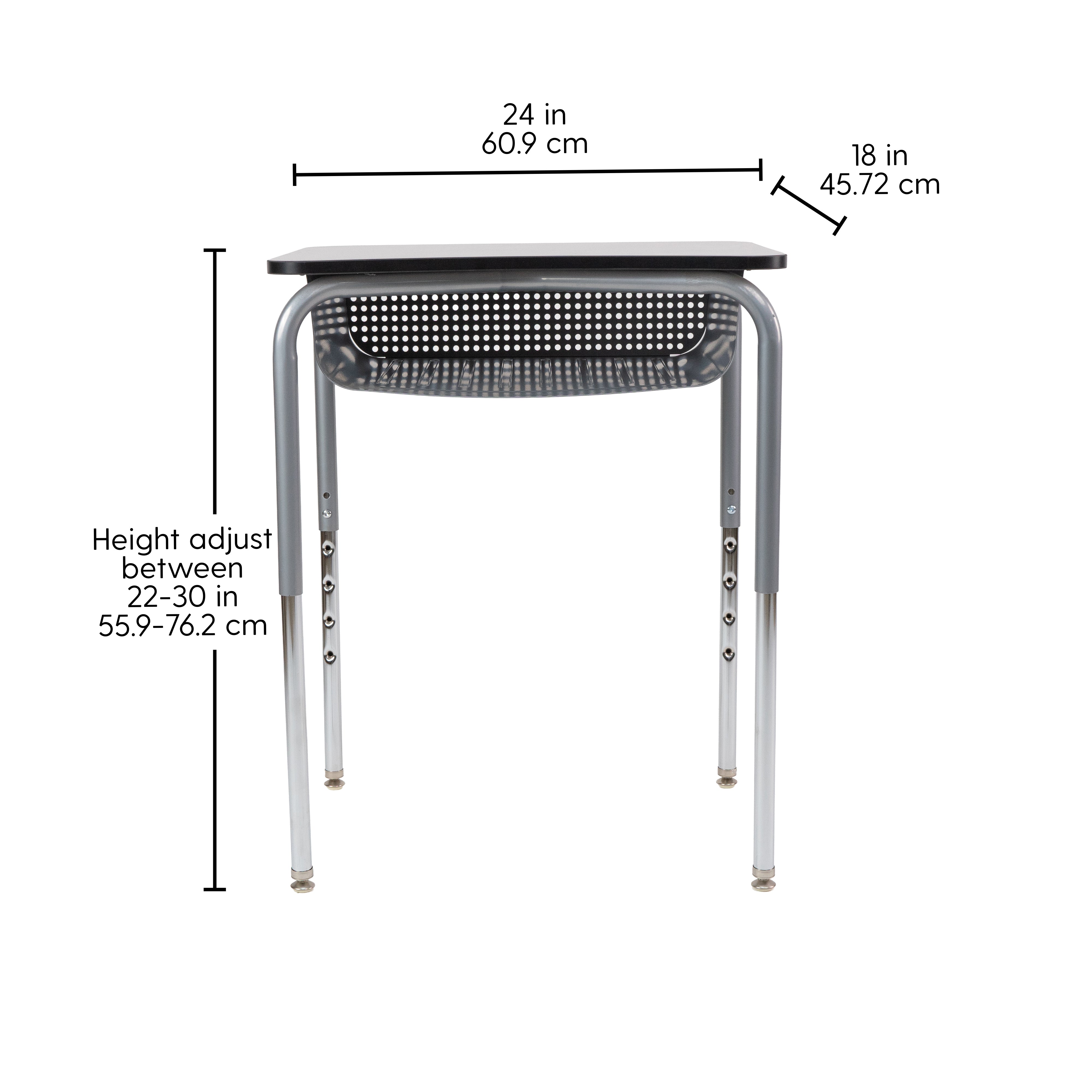 OFD 18x24 Belly Curve MTL Book Box 2pk / Gray-Black-Silver - Silver