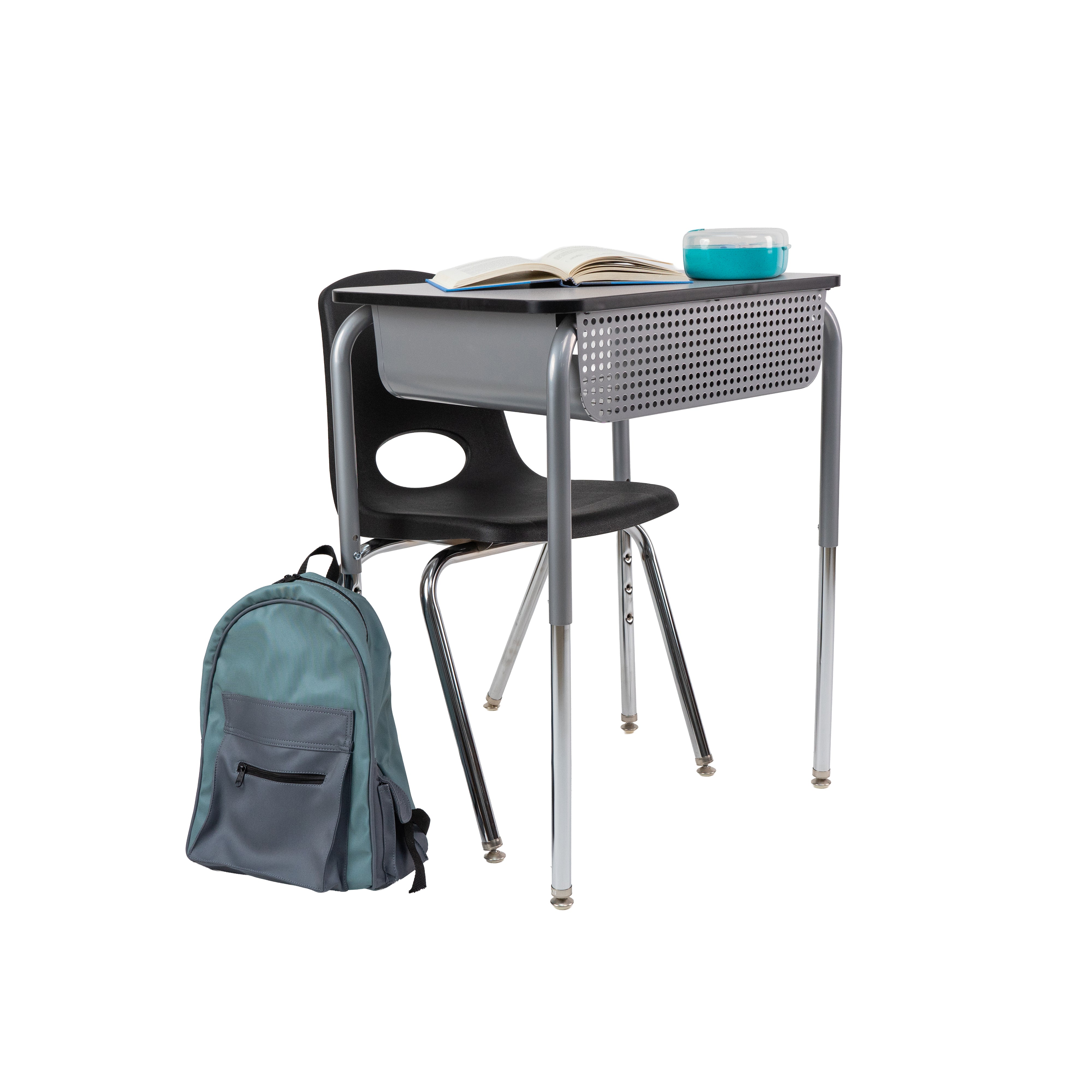 OFD 18x24 Belly Curve MTL Book Box 2pk / Gray-Black-Silver - Silver
