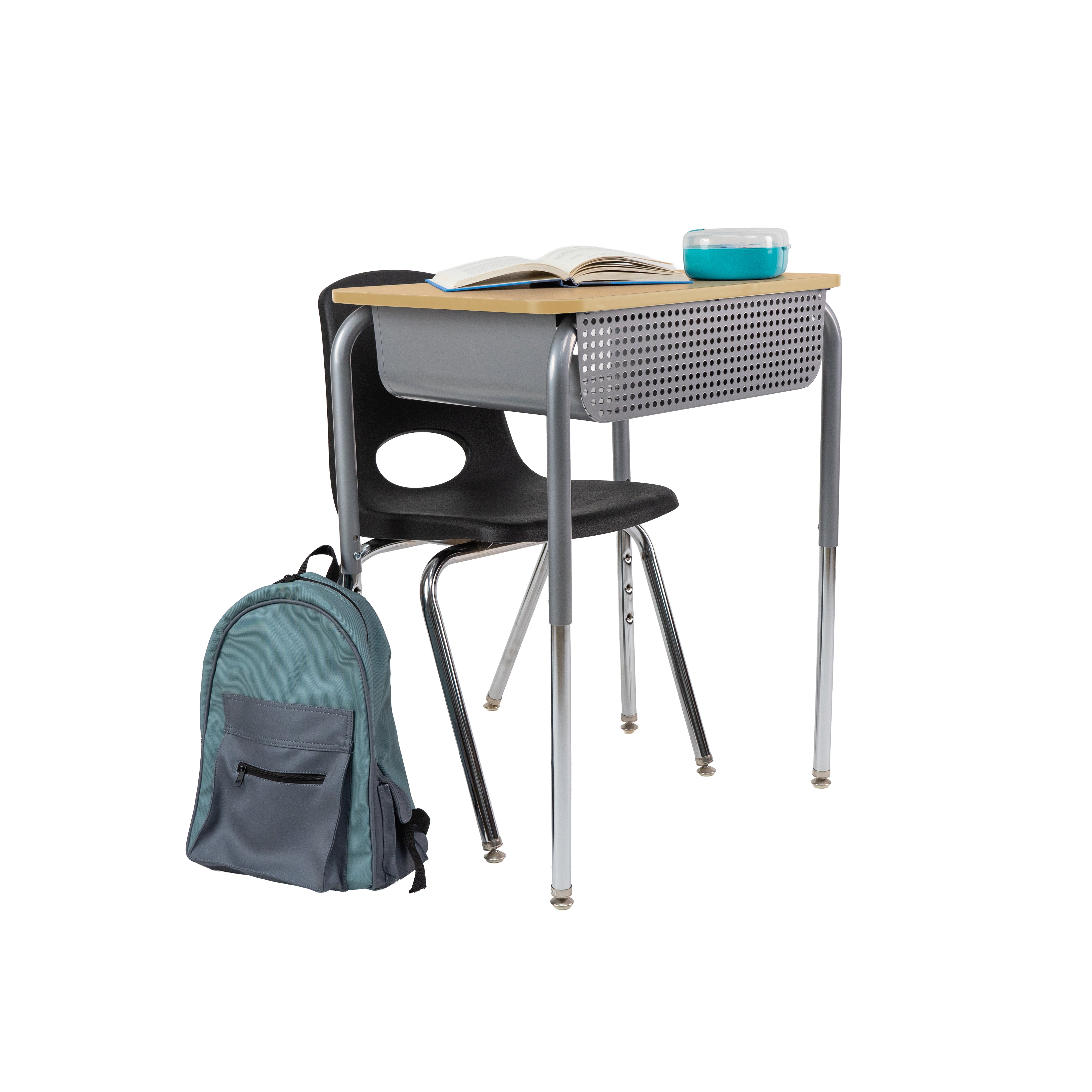 OFD 18x24 Belly Curve MTL Book Box 2pk / Maple-Maple-Silver - Silver