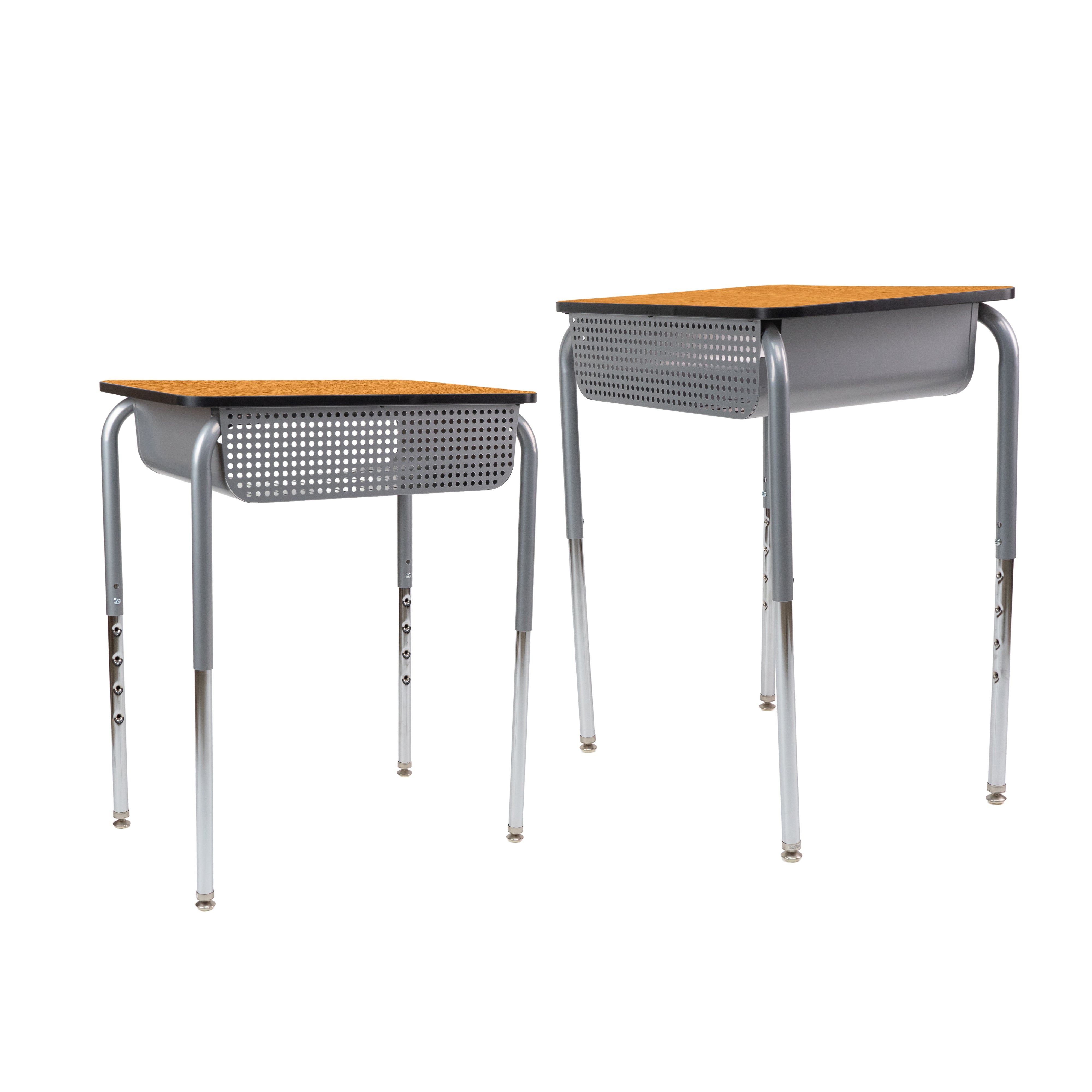 OFD 18x24 Belly Curve MTL Book Box 2pk / Oak-Black-Silver - Silver