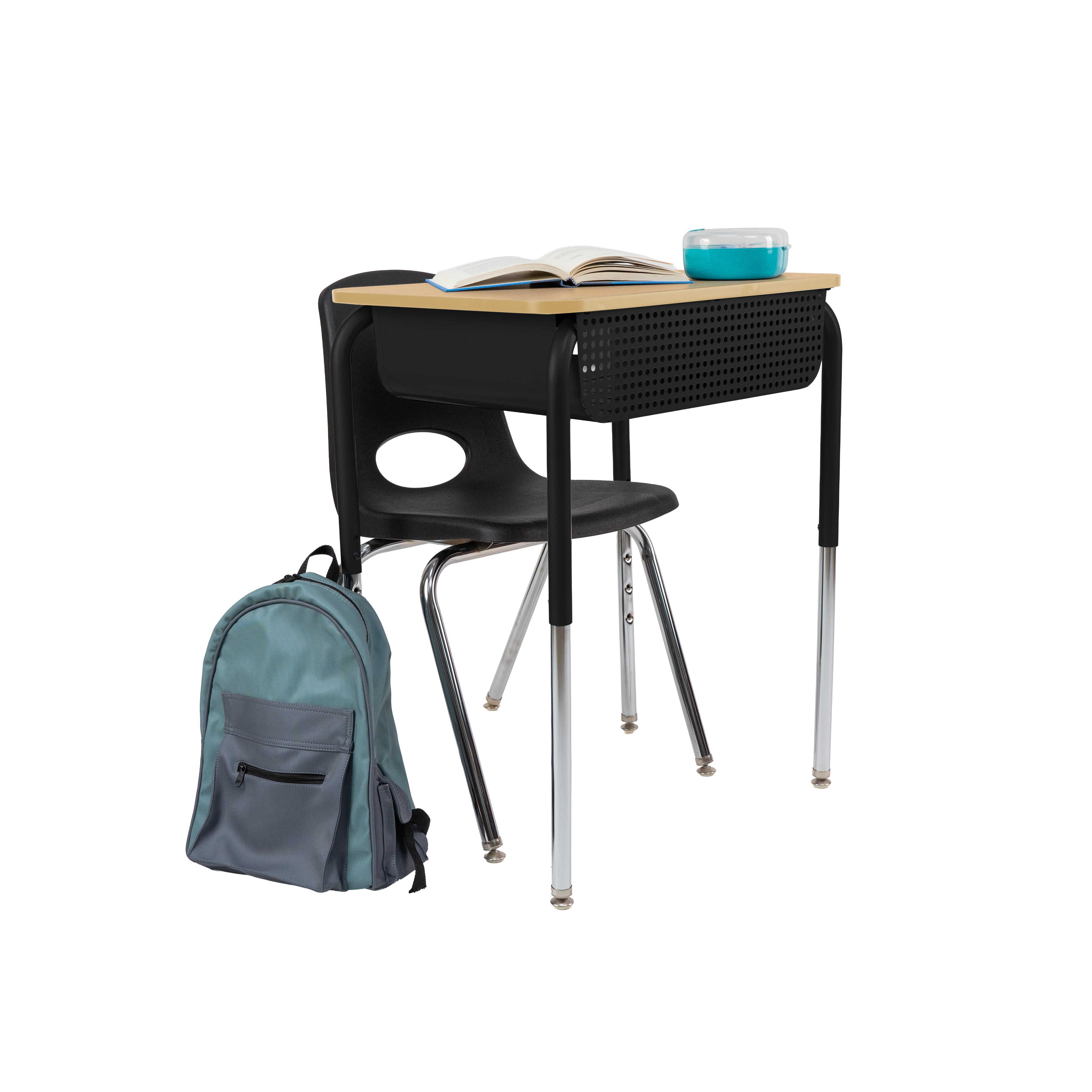 OFD 18x24 Belly Curve MTL Book Box 2pk / Maple-Maple-Black - Black