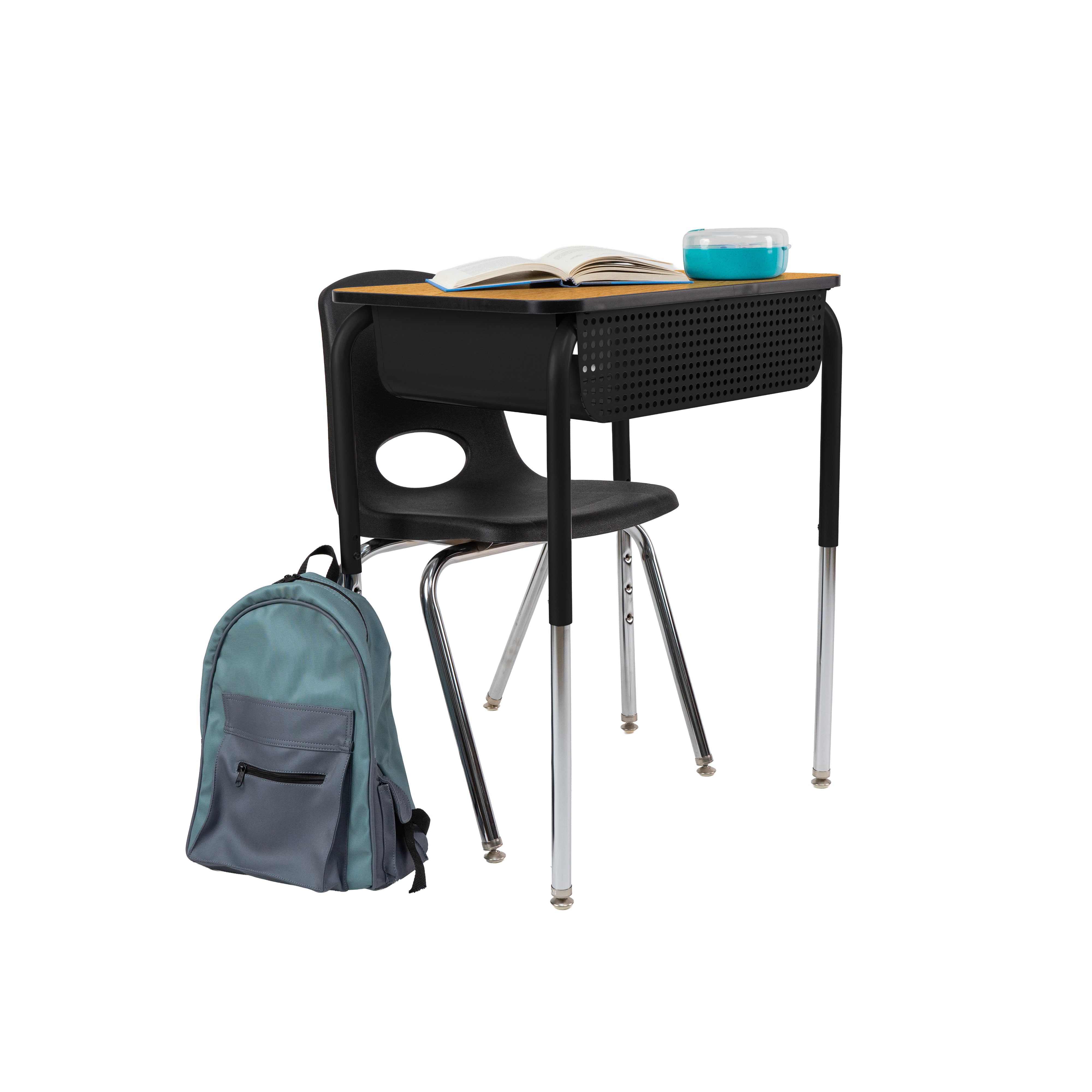 OFD 18x24 Belly Curve MTL Book Box 2pk / Oak-Black-Black - Black