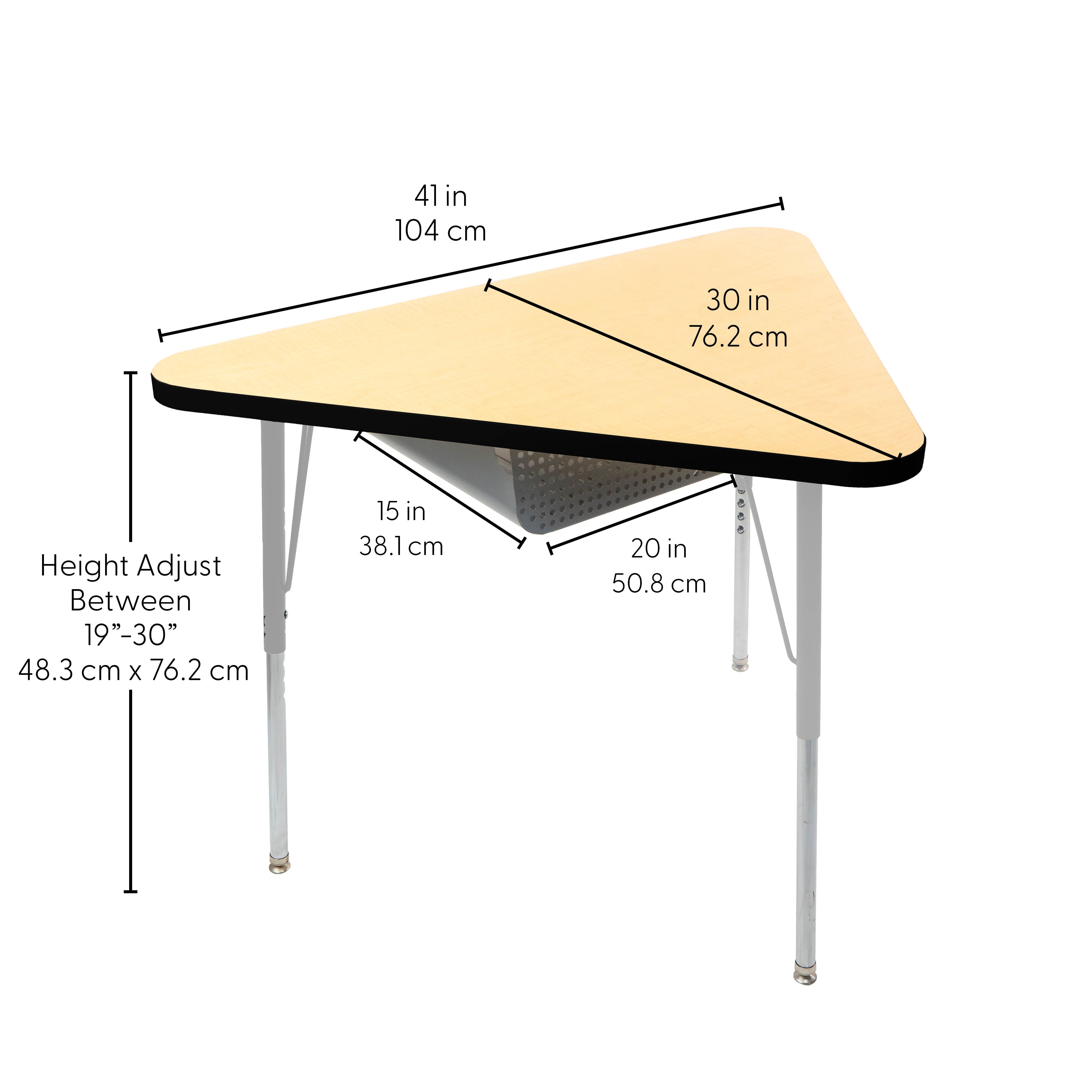 TF Triangle 30x41 MTL Book Box Standard Swvl 4pk / Maple-Black-Silver