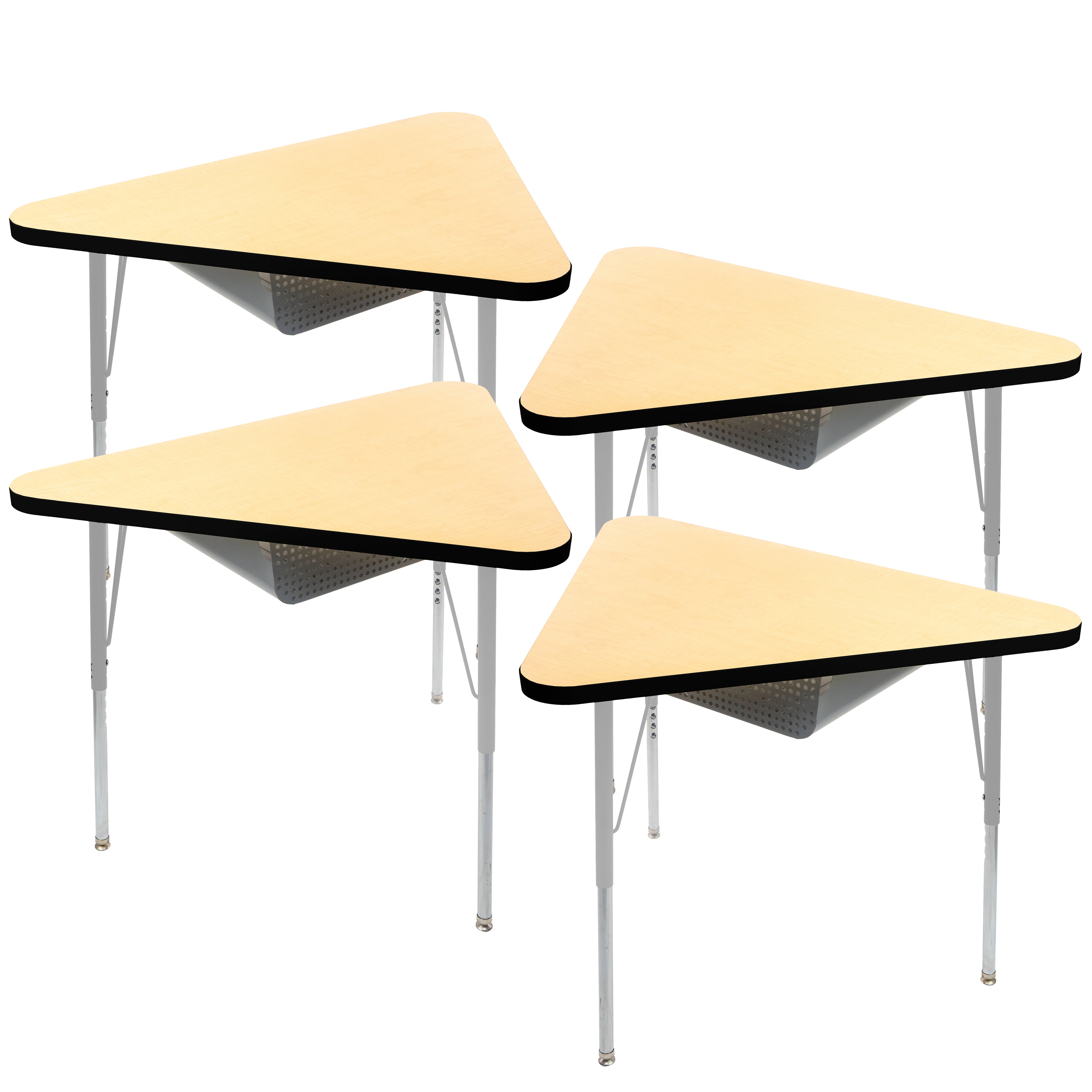 TF Triangle 30x41 MTL Book Box Standard Swvl 4pk / Maple-Black-Silver