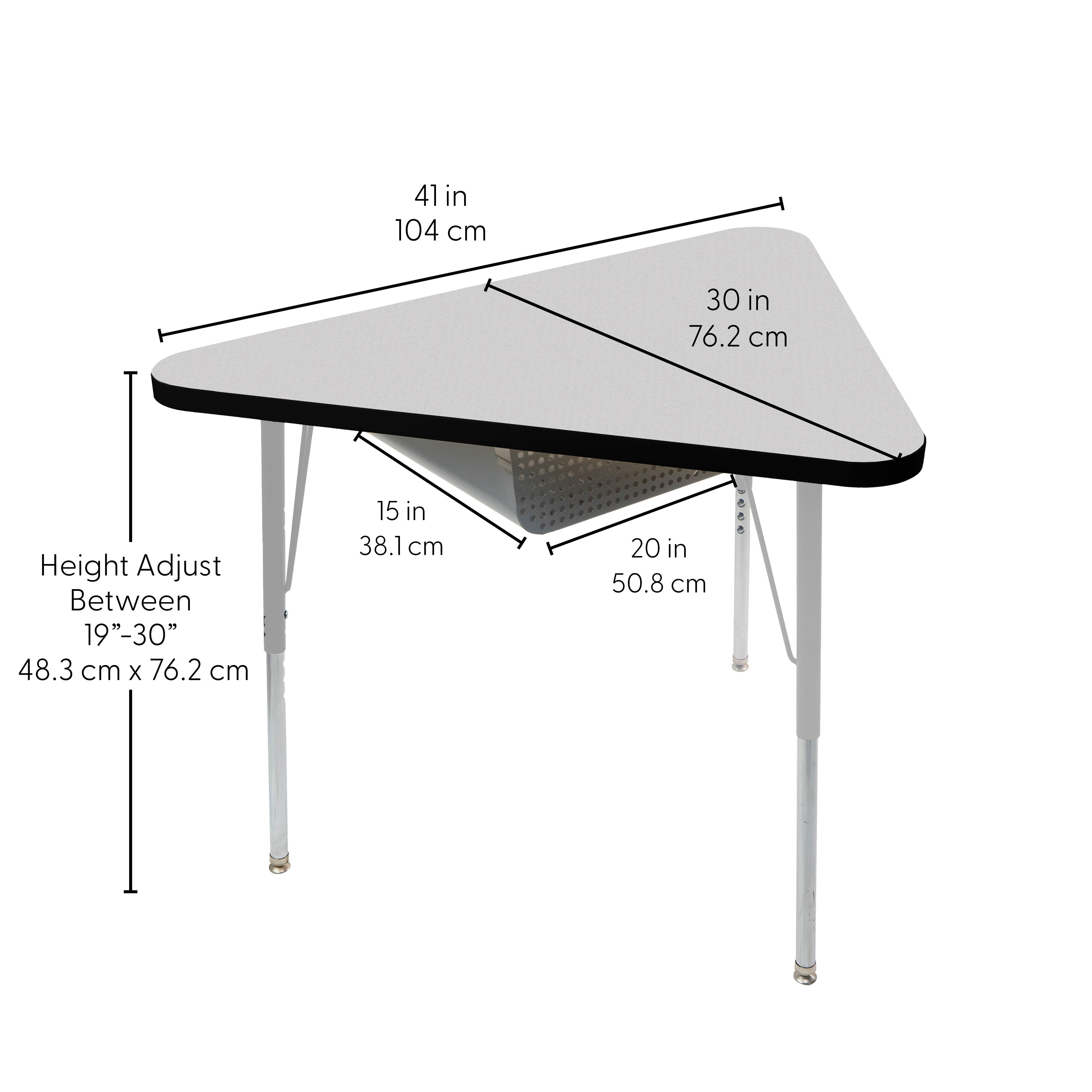 TF Triangle 30x41 MTL Book Box Standard Swvl 4pk / Gray-Black-Silver