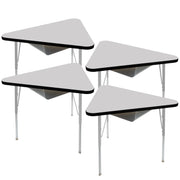 TF Triangle 30x41 MTL Book Box Standard Swvl 4pk / Gray-Black-Silver