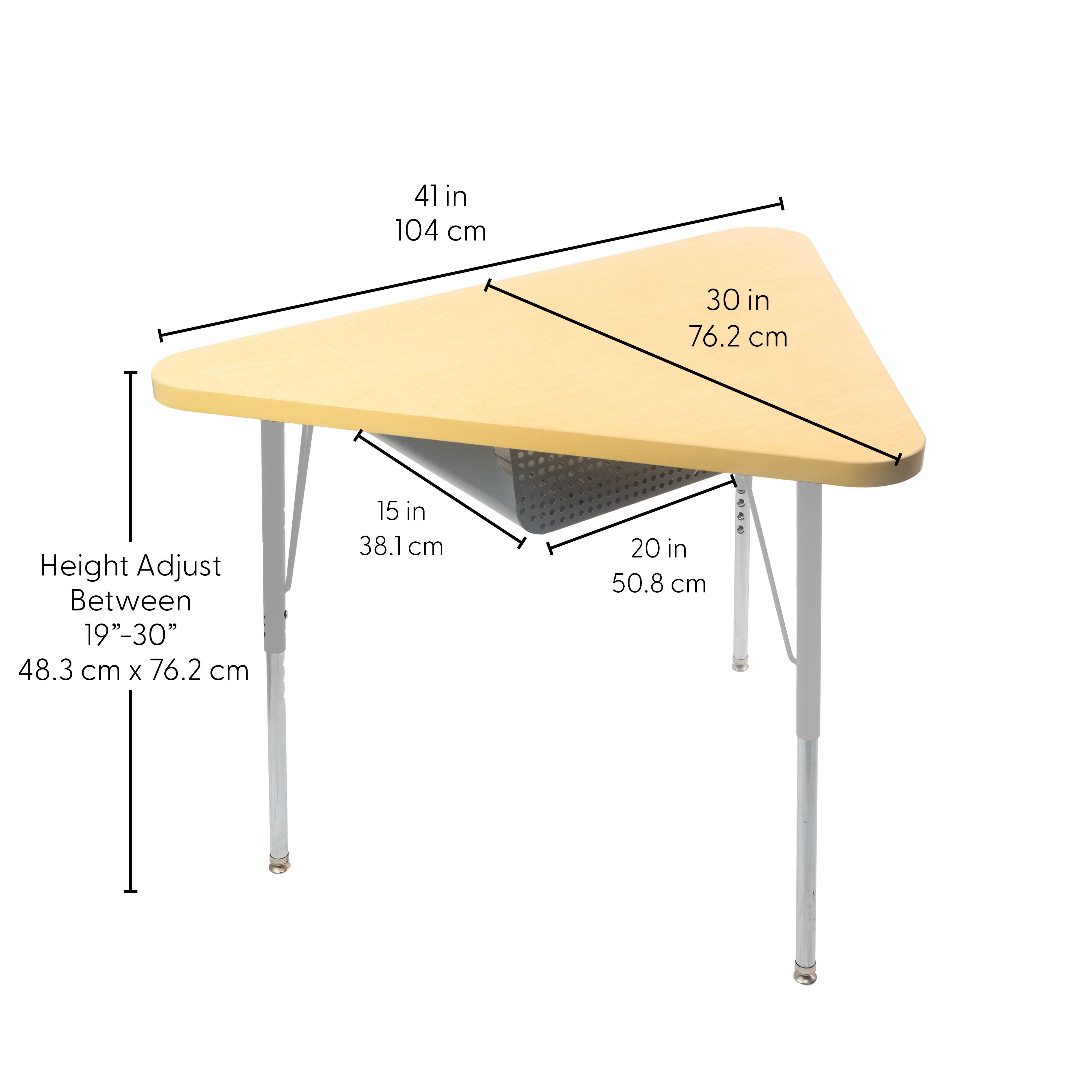 TF Triangle 30x41 MTL Book Box Standard Swvl 4pk / Maple-Maple-Silver
