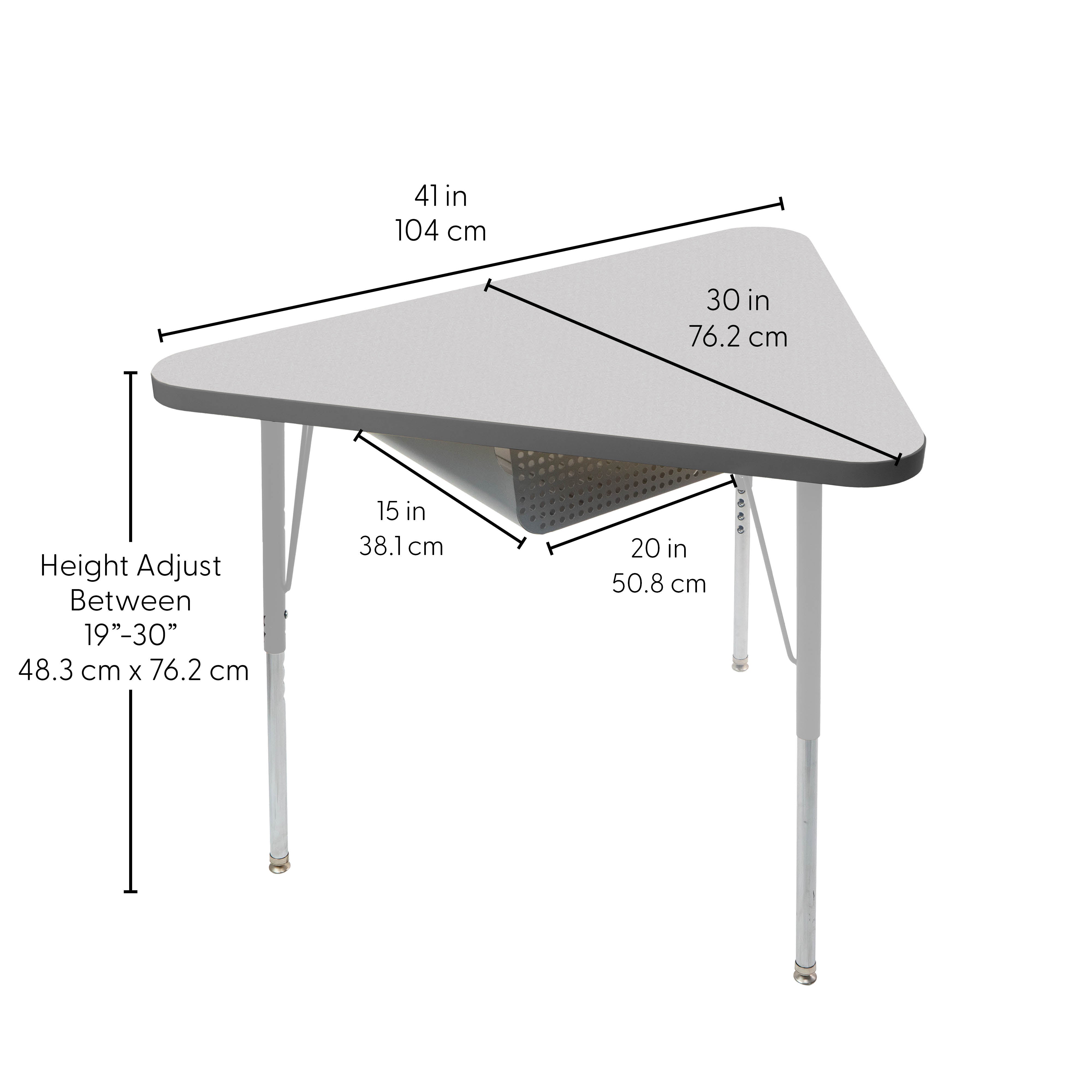 TF Triangle 30x41 MTL Book Box Standard Swvl 4pk / Gray-Graphite-Silver
