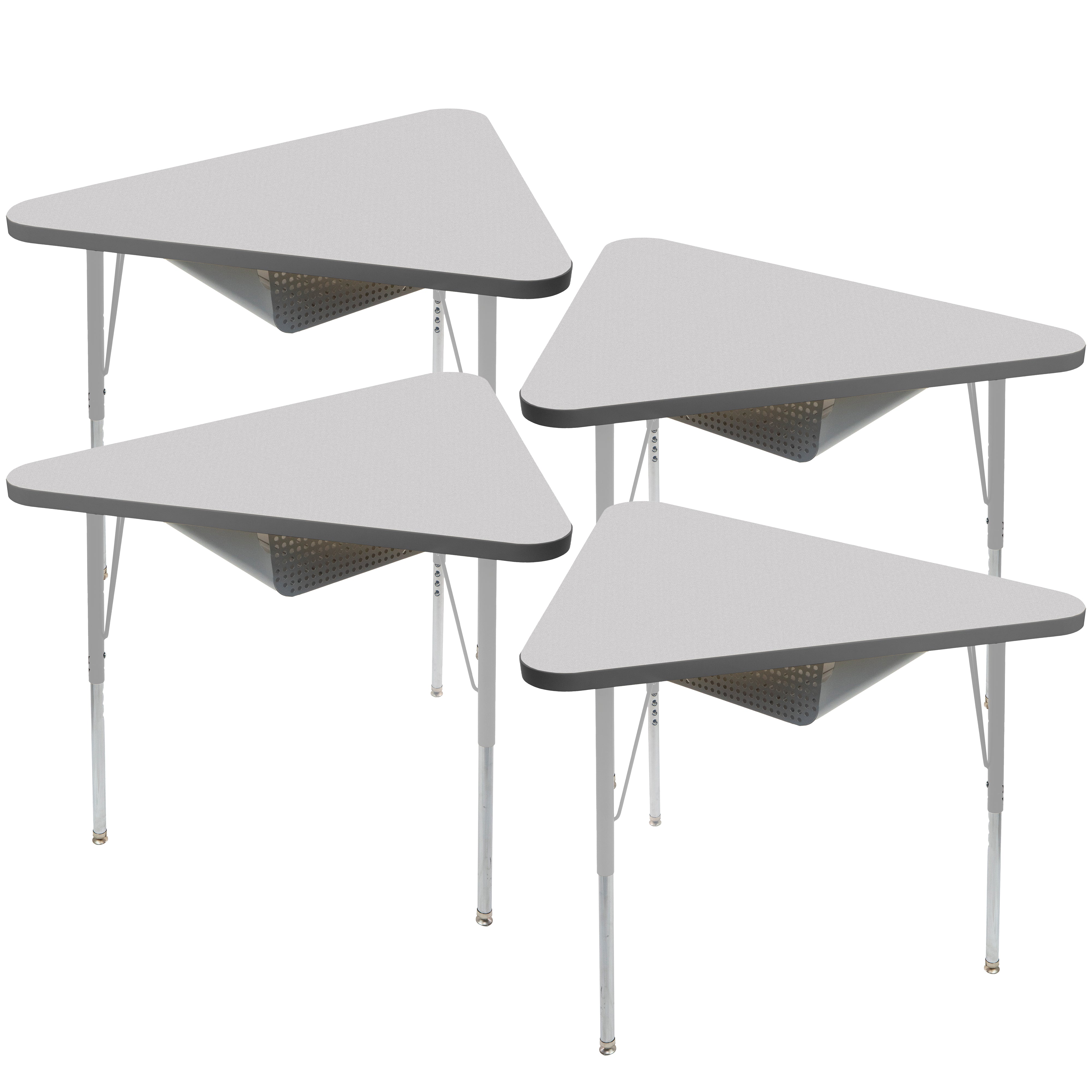 TF Triangle 30x41 MTL Book Box Standard Swvl 4pk / Gray-Graphite-Silver
