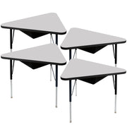 TF Triangle 30x41 MTL Book Box Standard Swvl 4pk / Gray-Black-Black